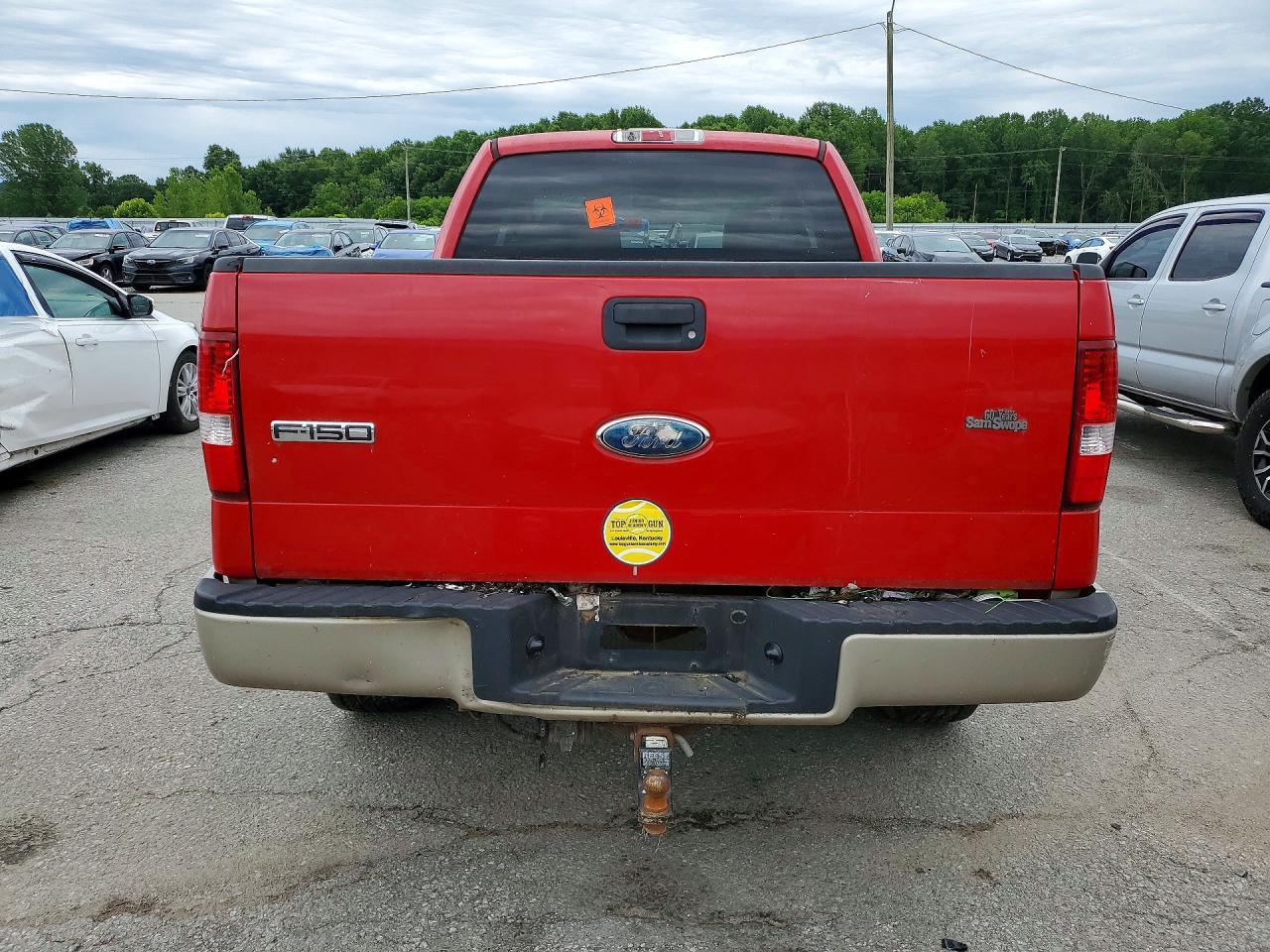 2007 Ford F150 Red vin: 1FTPX14VX7FA53835