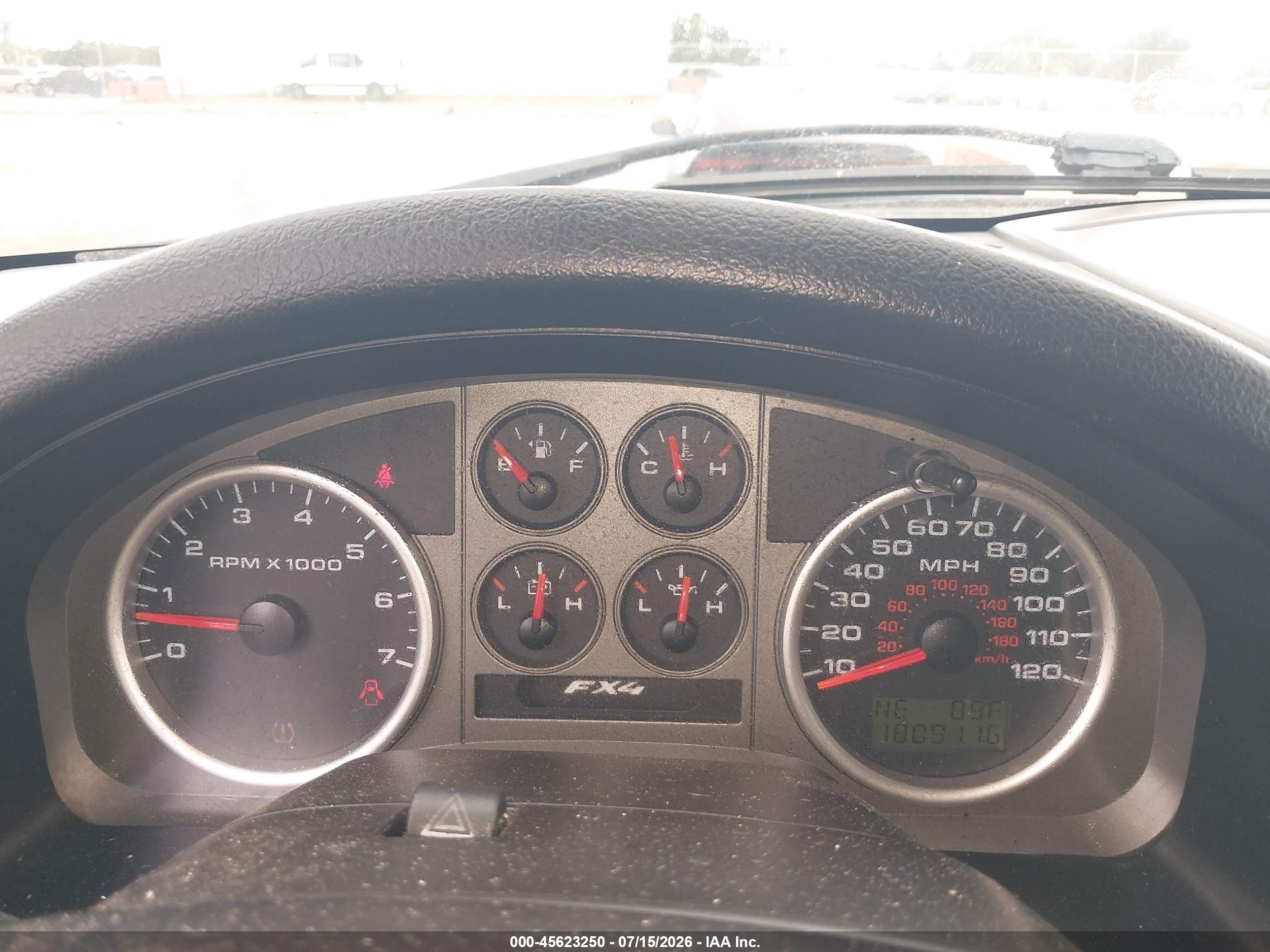 2007 Ford F-150 Fx4/lariat/xl/xlt Black vin: 1FTPX14VX7FA84924
