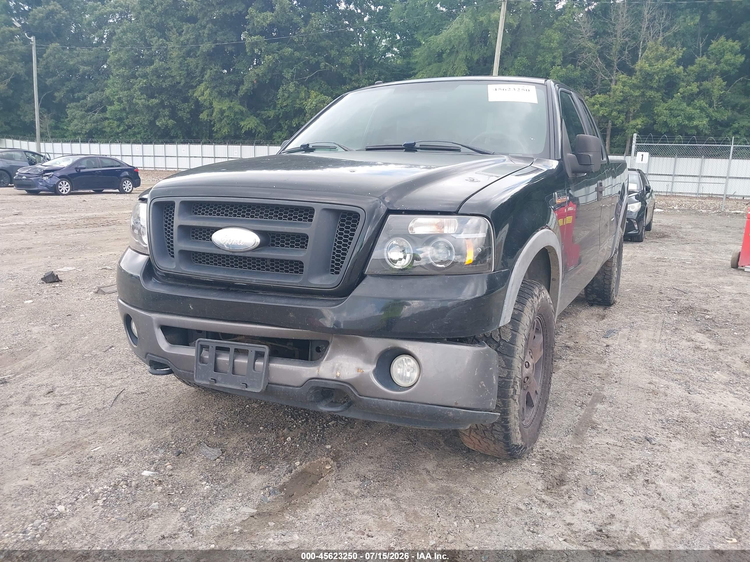 2007 Ford F-150 Fx4/lariat/xl/xlt Black vin: 1FTPX14VX7FA84924