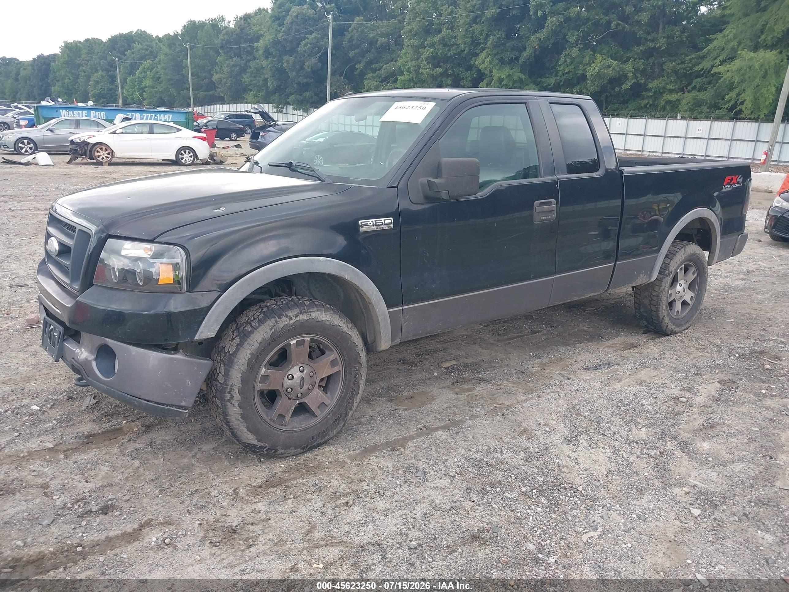 2007 Ford F-150 Fx4/lariat/xl/xlt Black vin: 1FTPX14VX7FA84924