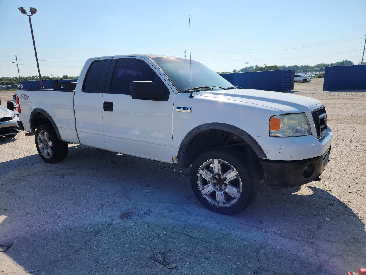 2007 Ford F150 White vin: 1FTPX14VX7FB03293