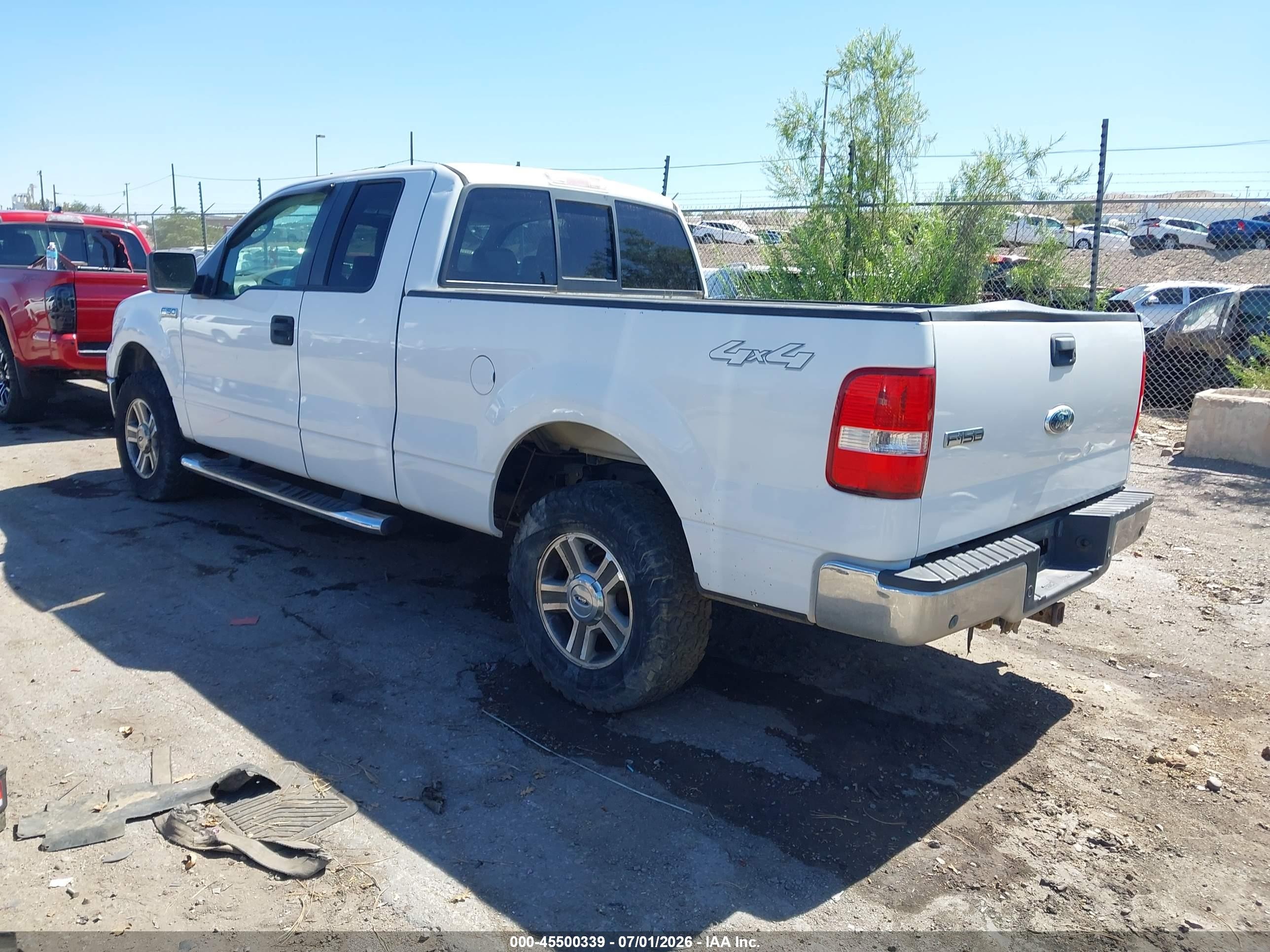2007 Ford F-150 Fx4/lariat/xl/xlt White vin: 1FTPX14VX7FB22619