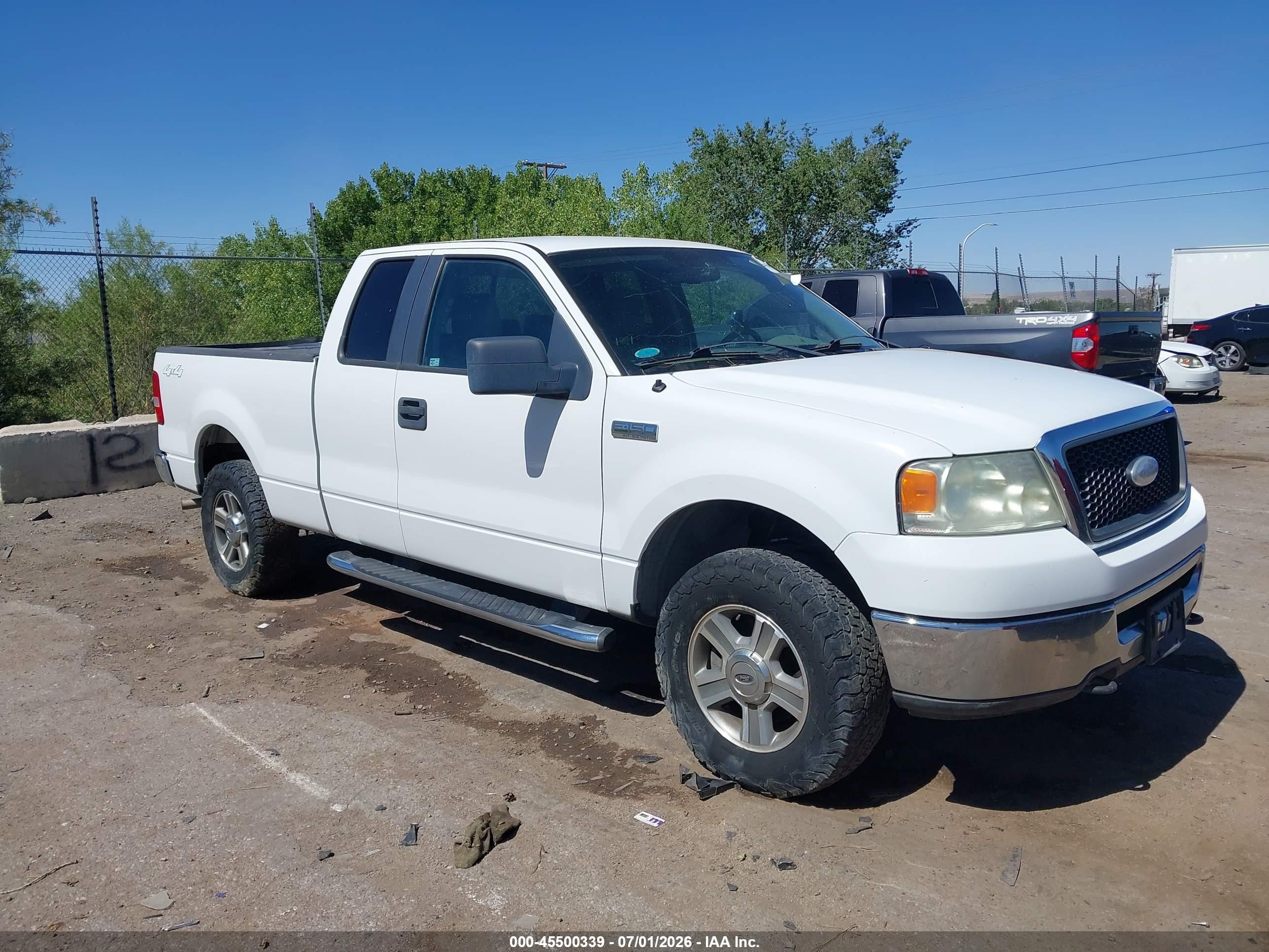 2007 Ford F-150 Fx4/lariat/xl/xlt White vin: 1FTPX14VX7FB22619