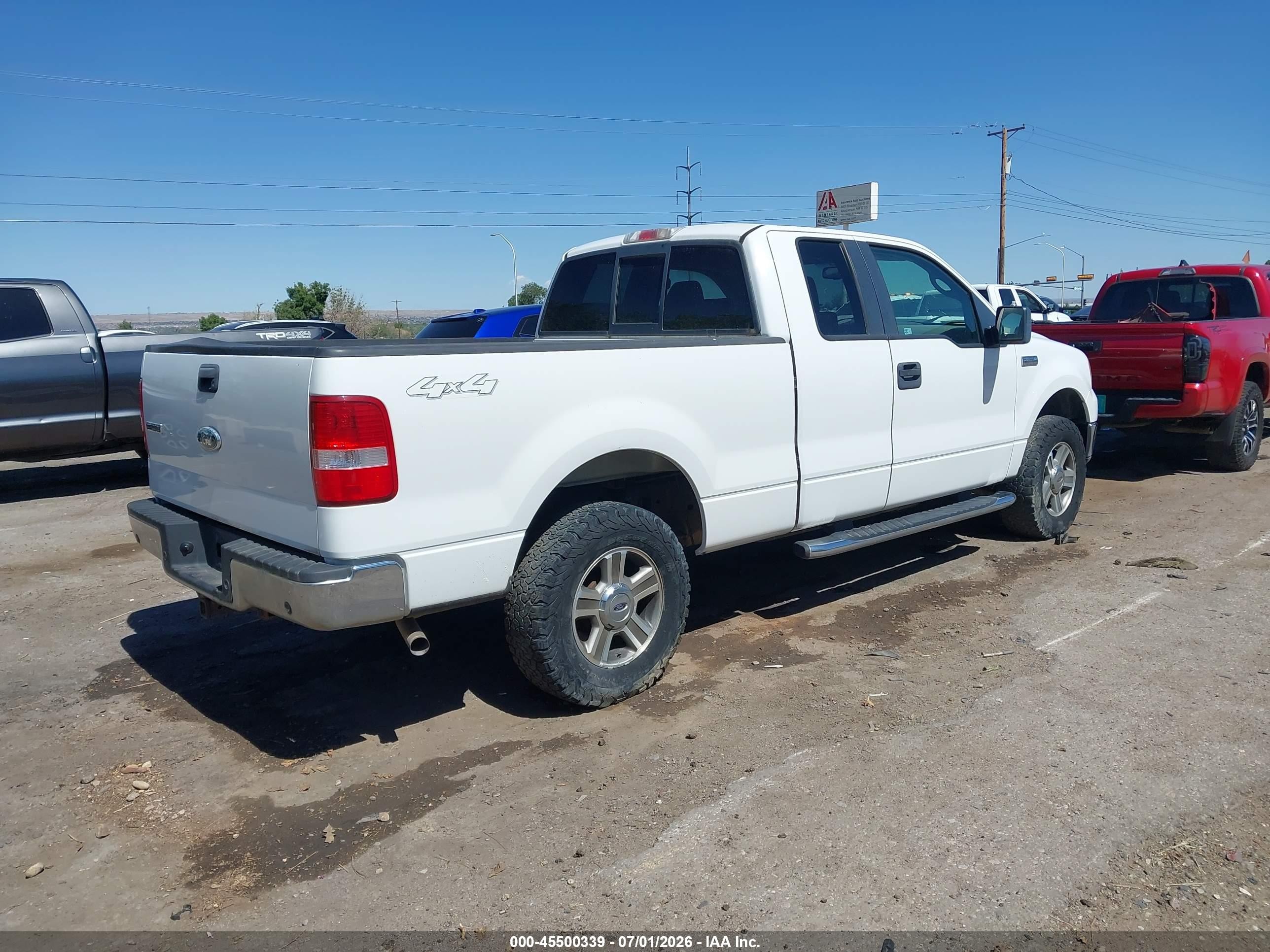 2007 Ford F-150 Fx4/lariat/xl/xlt White vin: 1FTPX14VX7FB22619