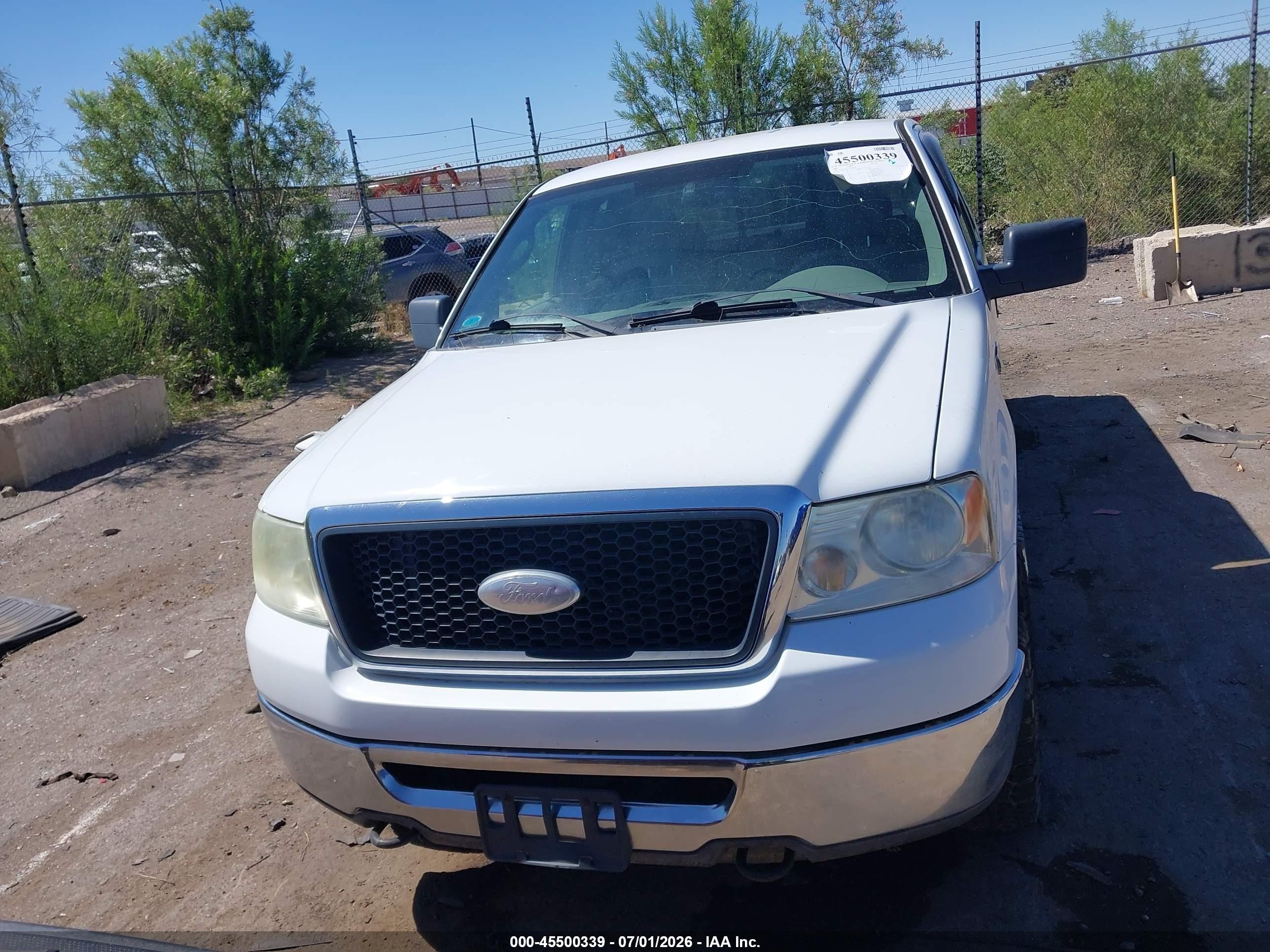 2007 Ford F-150 Fx4/lariat/xl/xlt White vin: 1FTPX14VX7FB22619