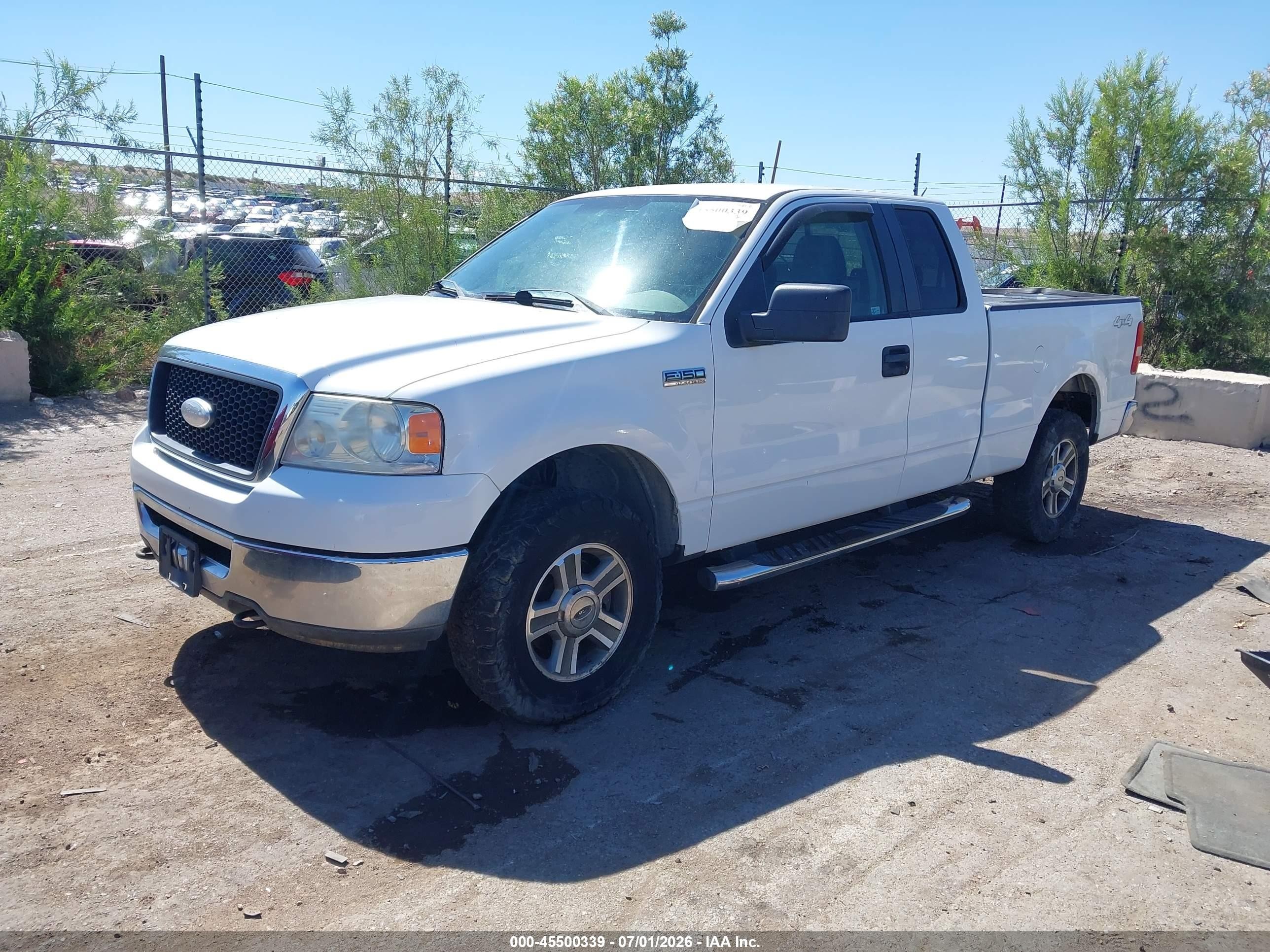 2007 Ford F-150 Fx4/lariat/xl/xlt White vin: 1FTPX14VX7FB22619
