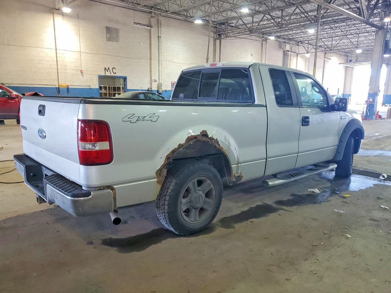 2008 Ford F150 Silver vin: 1FTPX14VX8FA01865