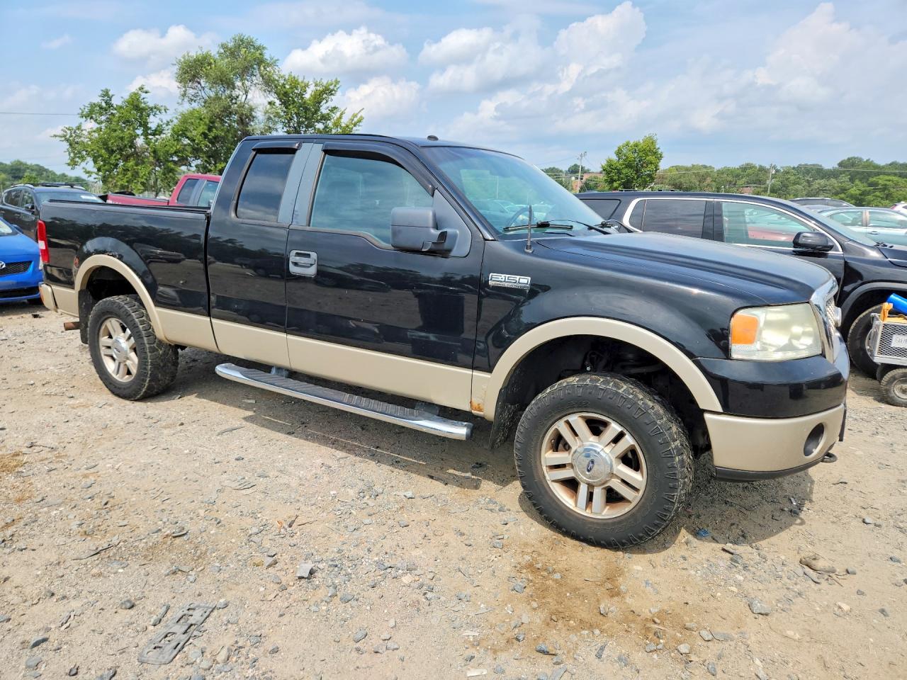 2008 Ford F150 Black vin: 1FTPX14VX8FB40183