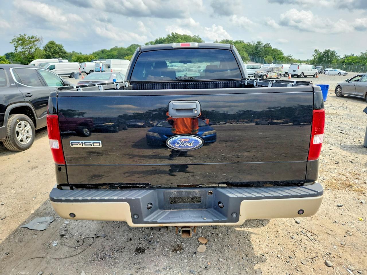 2008 Ford F150 Black vin: 1FTPX14VX8FB40183