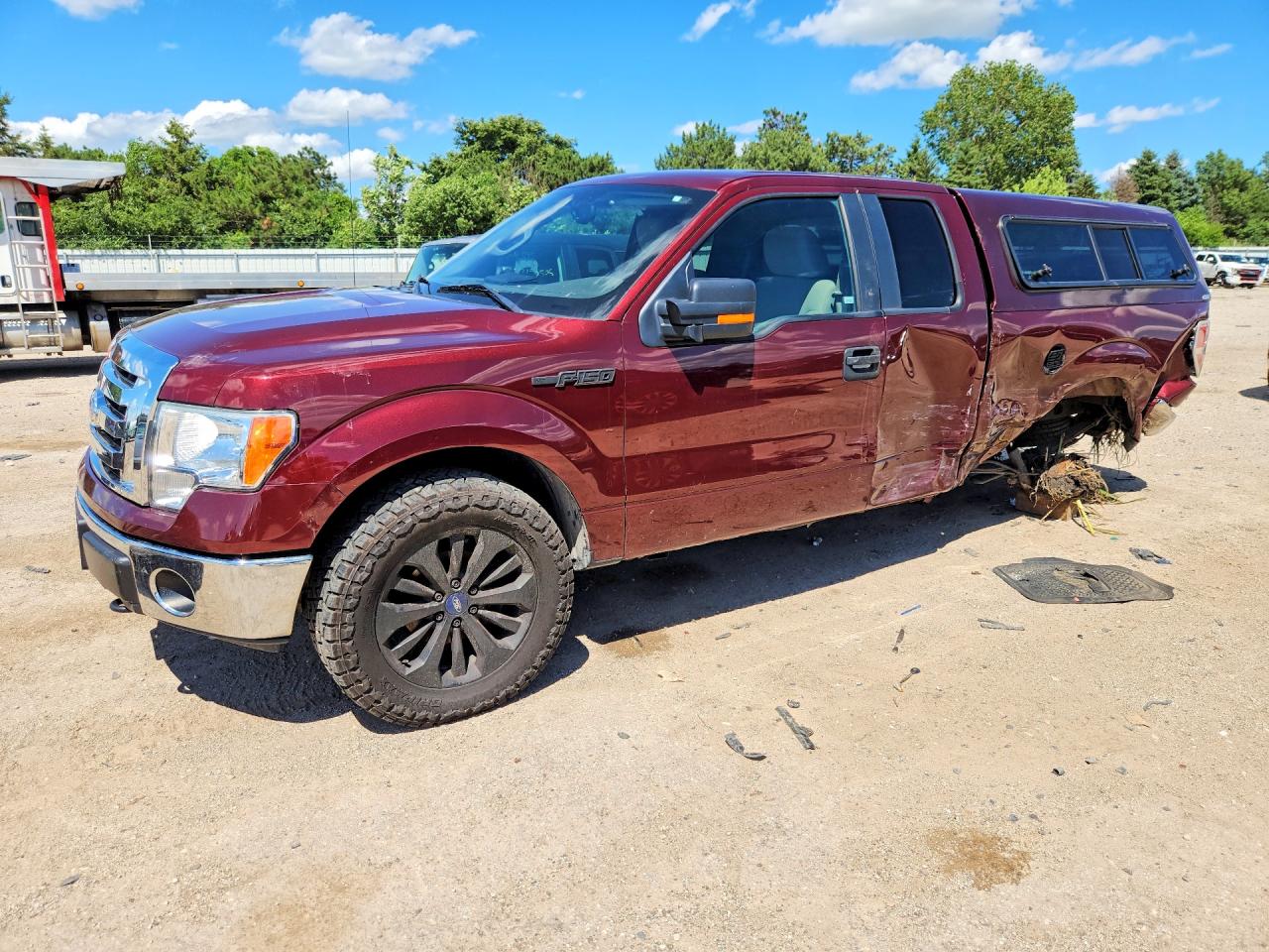 2009 Ford F150 Super Cab Burgundy vin: 1FTPX14VX9FA70315