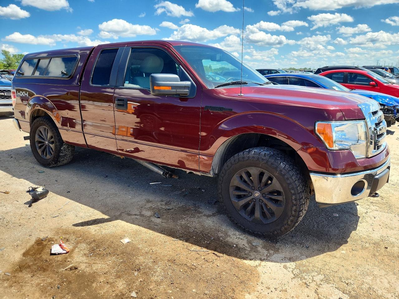 2009 Ford F150 Super Cab Burgundy vin: 1FTPX14VX9FA70315