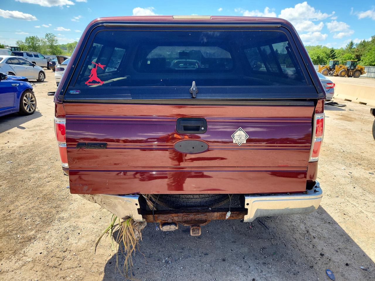 2009 Ford F150 Super Cab Burgundy vin: 1FTPX14VX9FA70315