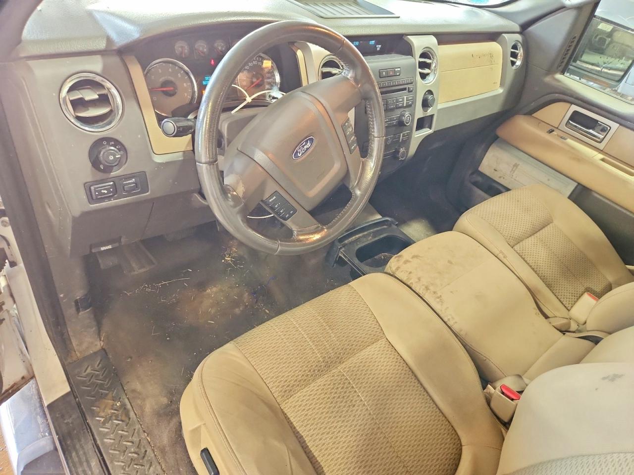 2009 Ford F150 Super Cab White vin: 1FTPX14VX9FB22364