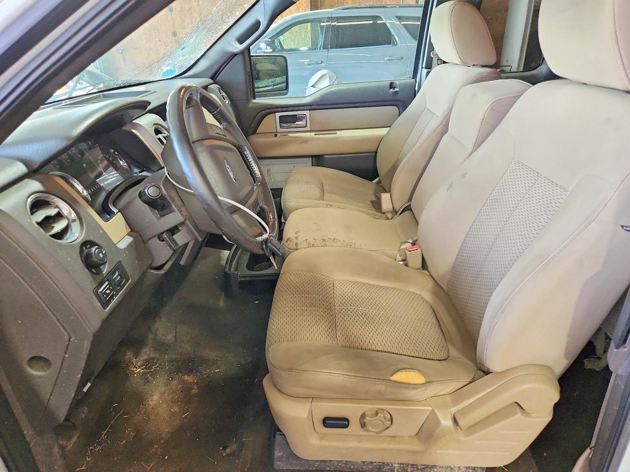 2009 Ford F150 Super Cab White vin: 1FTPX14VX9FB22364