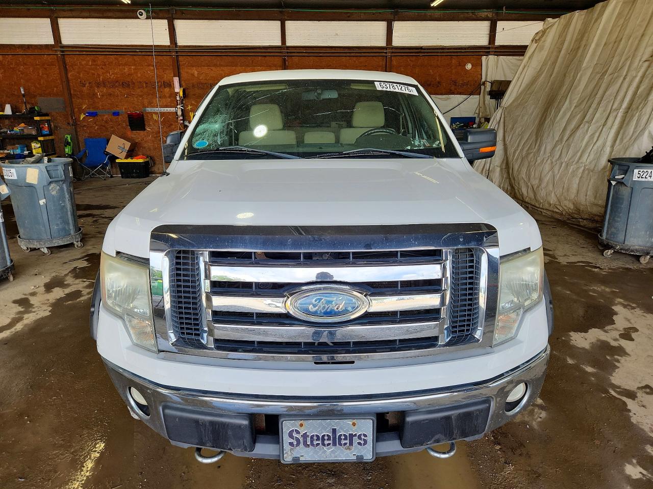 2009 Ford F150 Super Cab White vin: 1FTPX14VX9FB22364