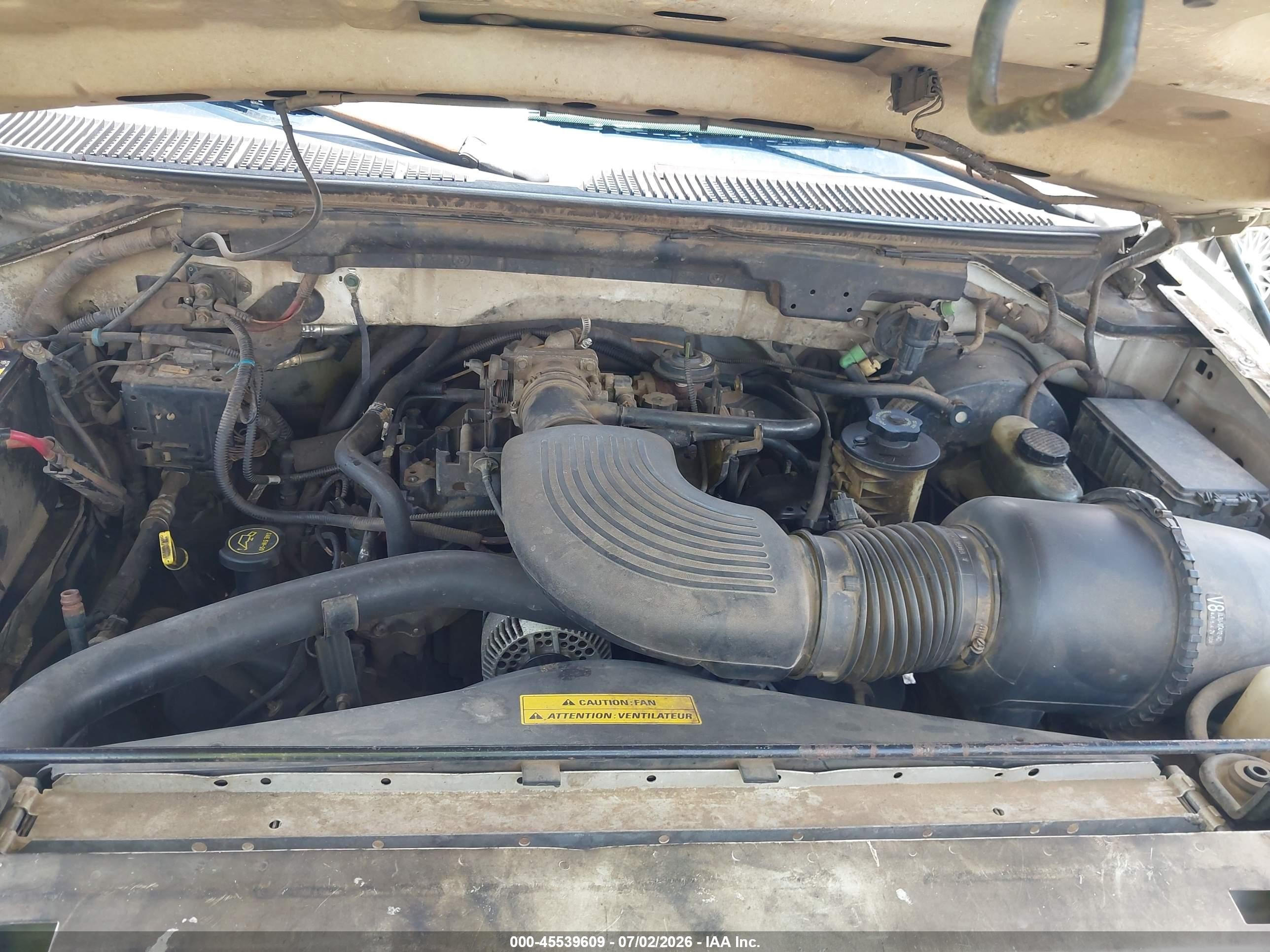 2000 Ford F-150 Lariat/work Series/xl/xlt White vin: 1FTPX17L3YNB46939