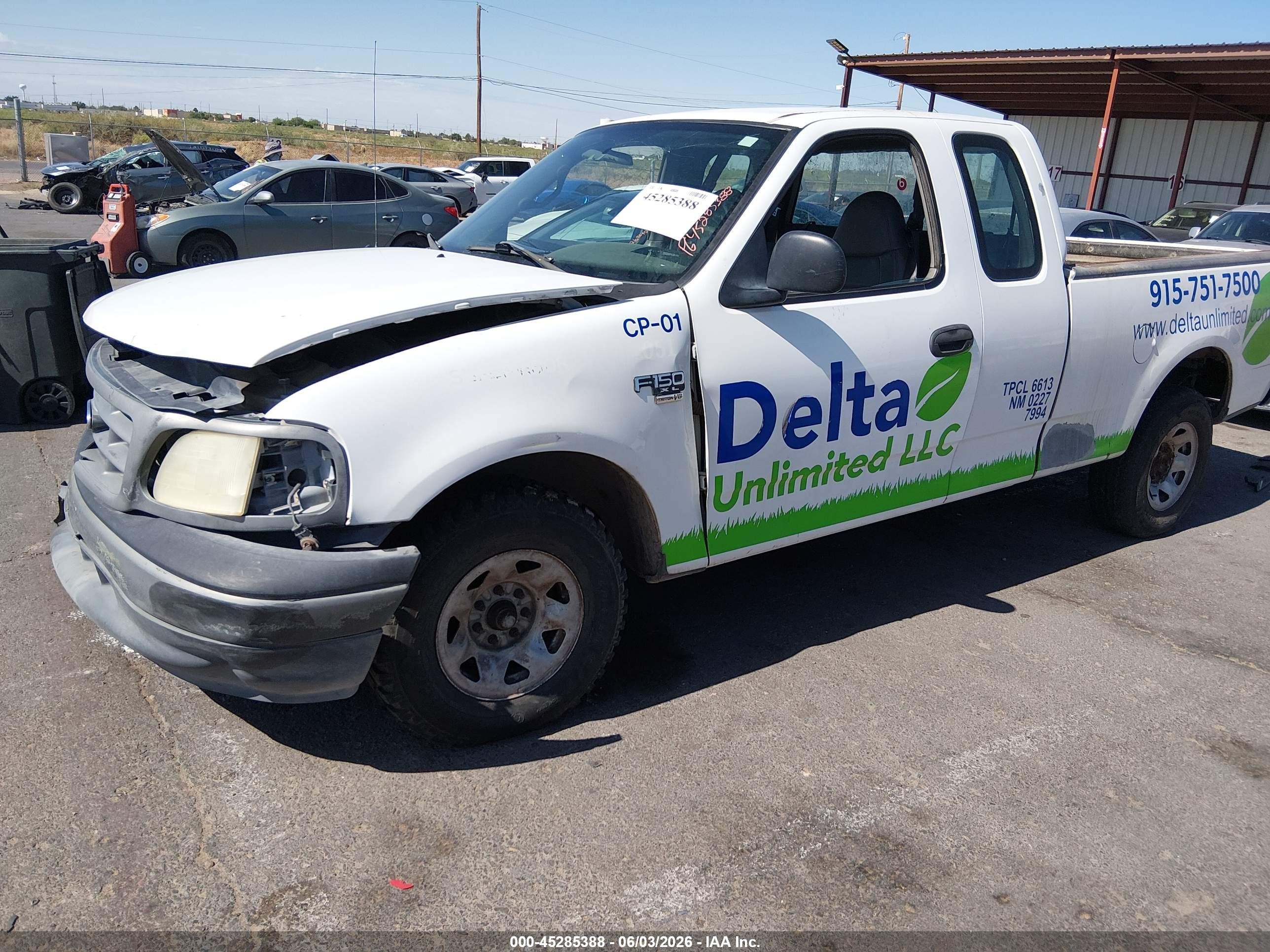 2001 Ford F-150 Lariat/xl/xlt Белый vin: 1FTPX17L41NB45529