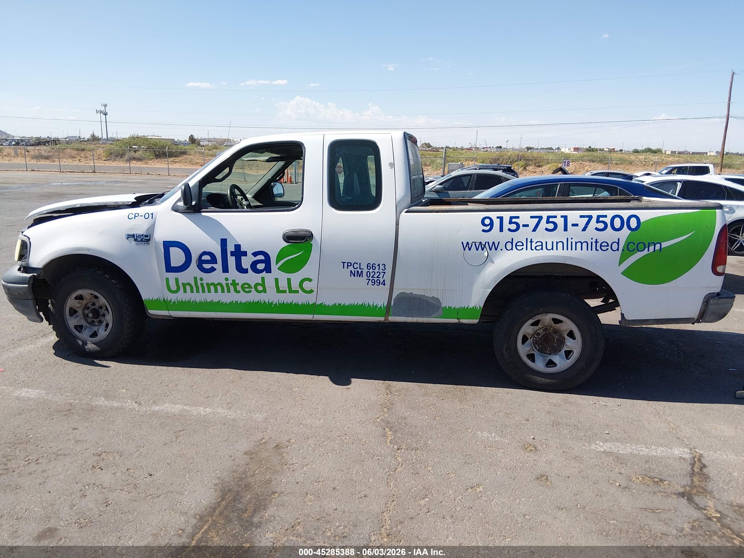 2001 Ford F-150 Lariat/xl/xlt Белый vin: 1FTPX17L41NB45529