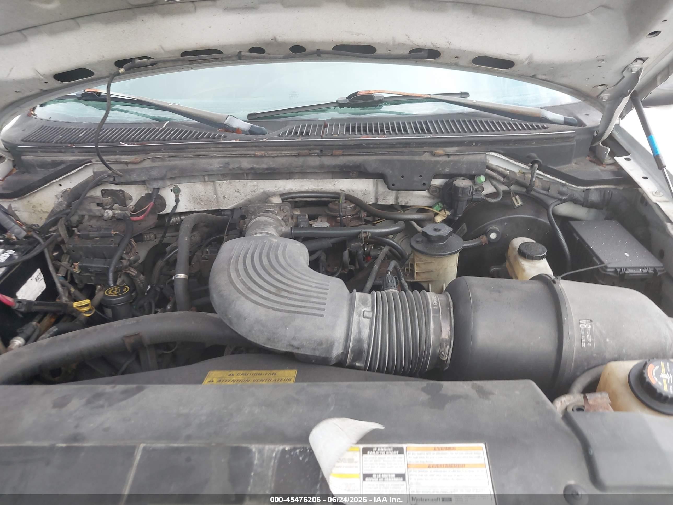 2000 Ford F-150 Lariat/work Series/xl/xlt White vin: 1FTPX17L8YNB19722