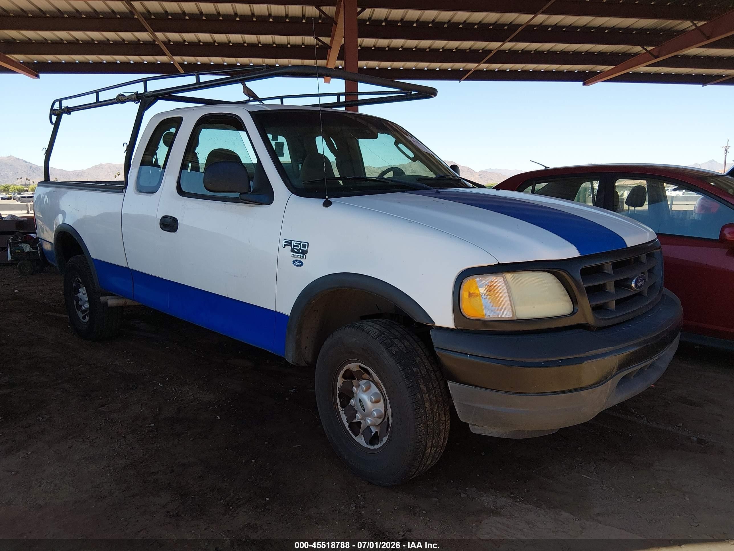 2002 Ford F-150 Lariat/xl/xlt White vin: 1FTPX18L02NB75143