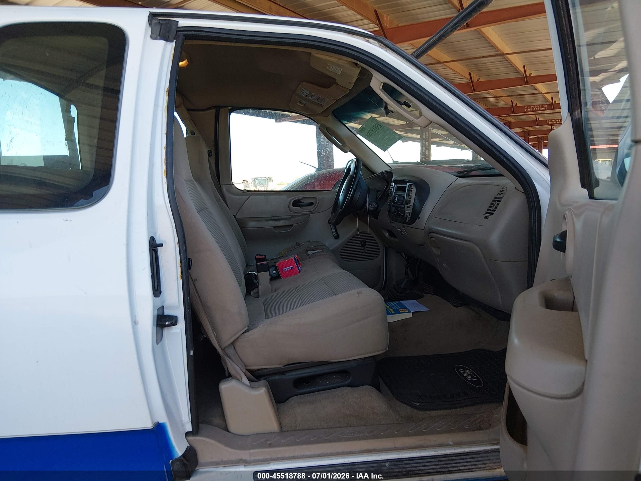 2002 Ford F-150 Lariat/xl/xlt White vin: 1FTPX18L02NB75143