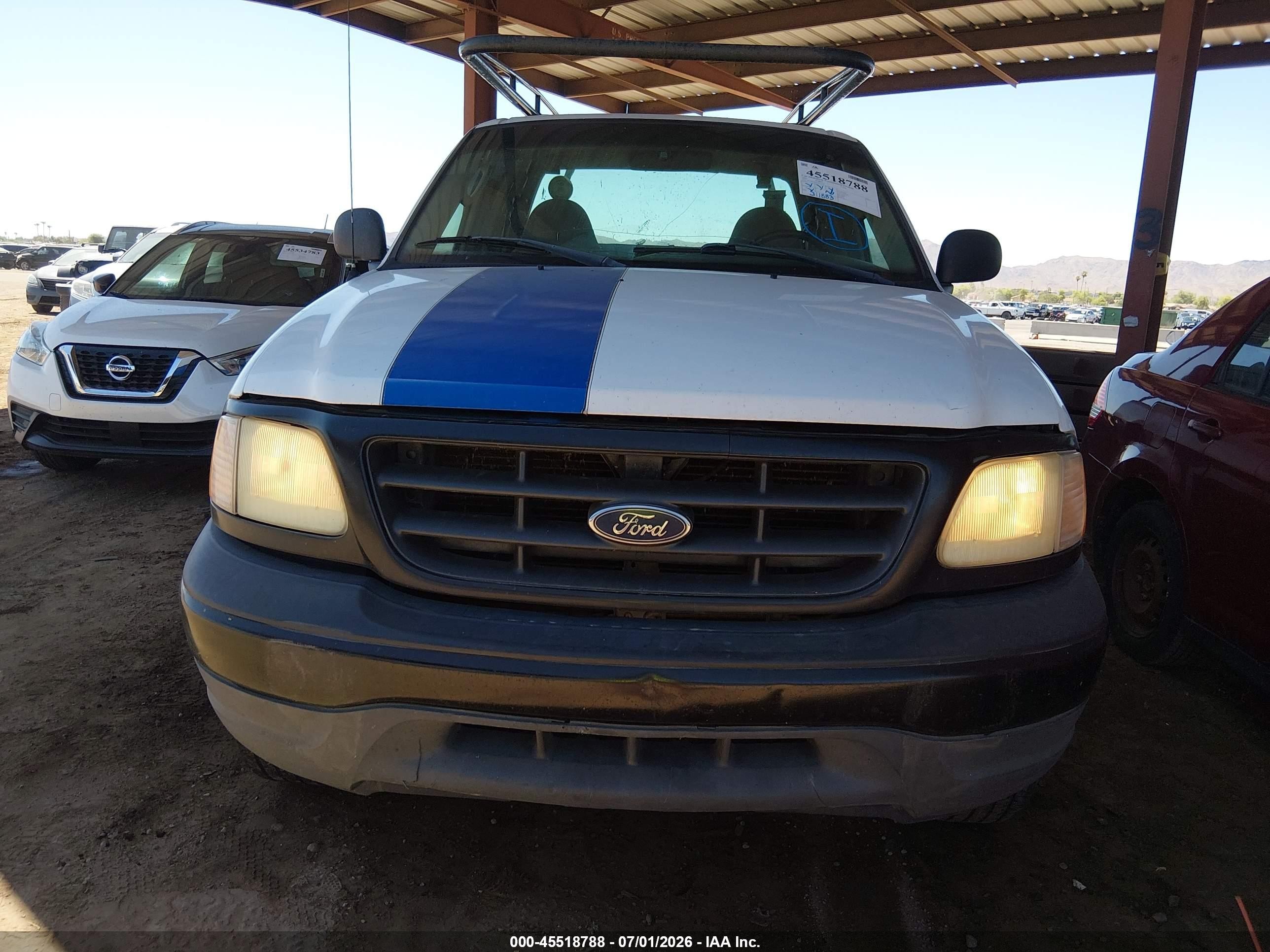 2002 Ford F-150 Lariat/xl/xlt White vin: 1FTPX18L02NB75143