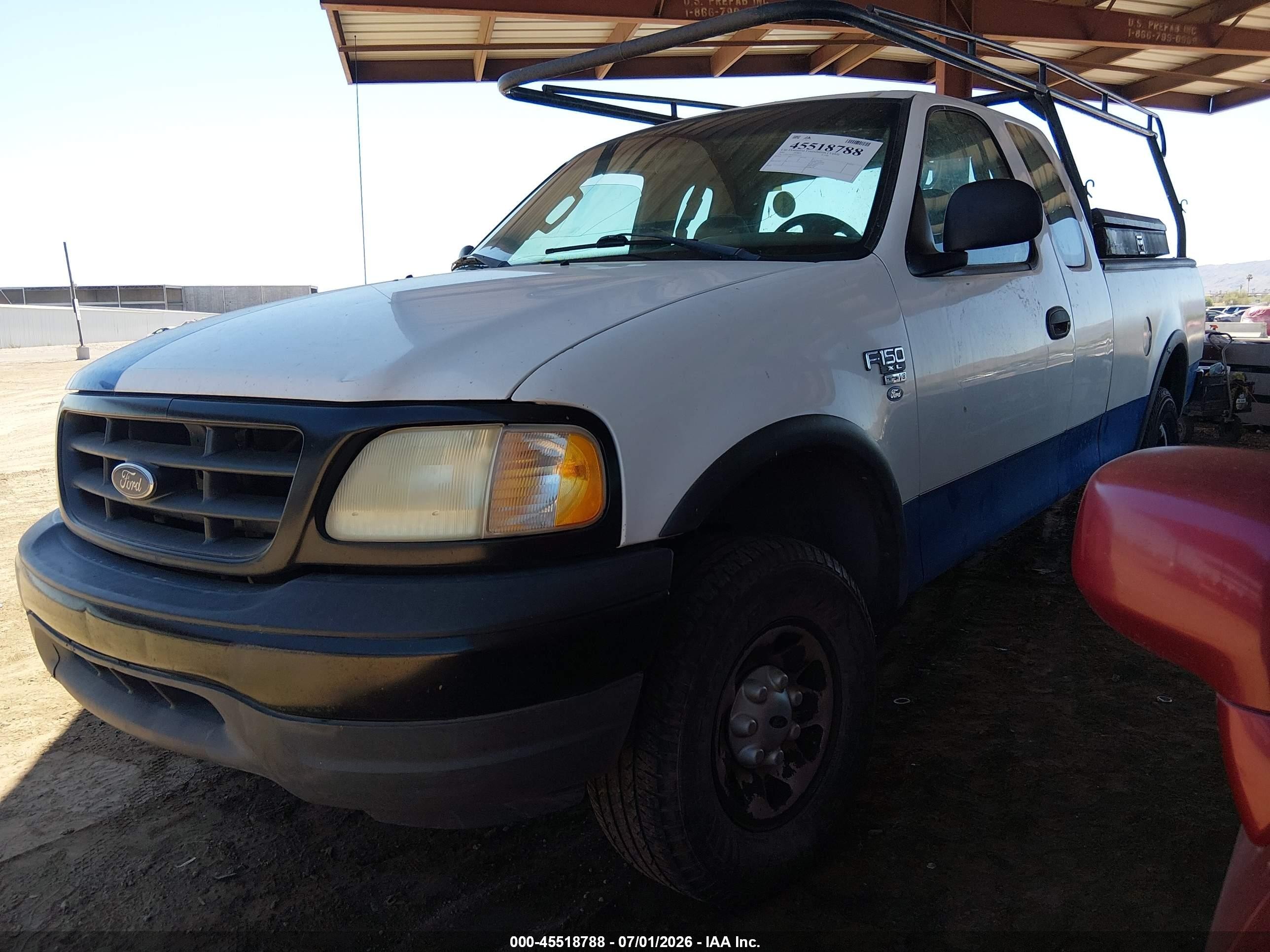 2002 Ford F-150 Lariat/xl/xlt White vin: 1FTPX18L02NB75143