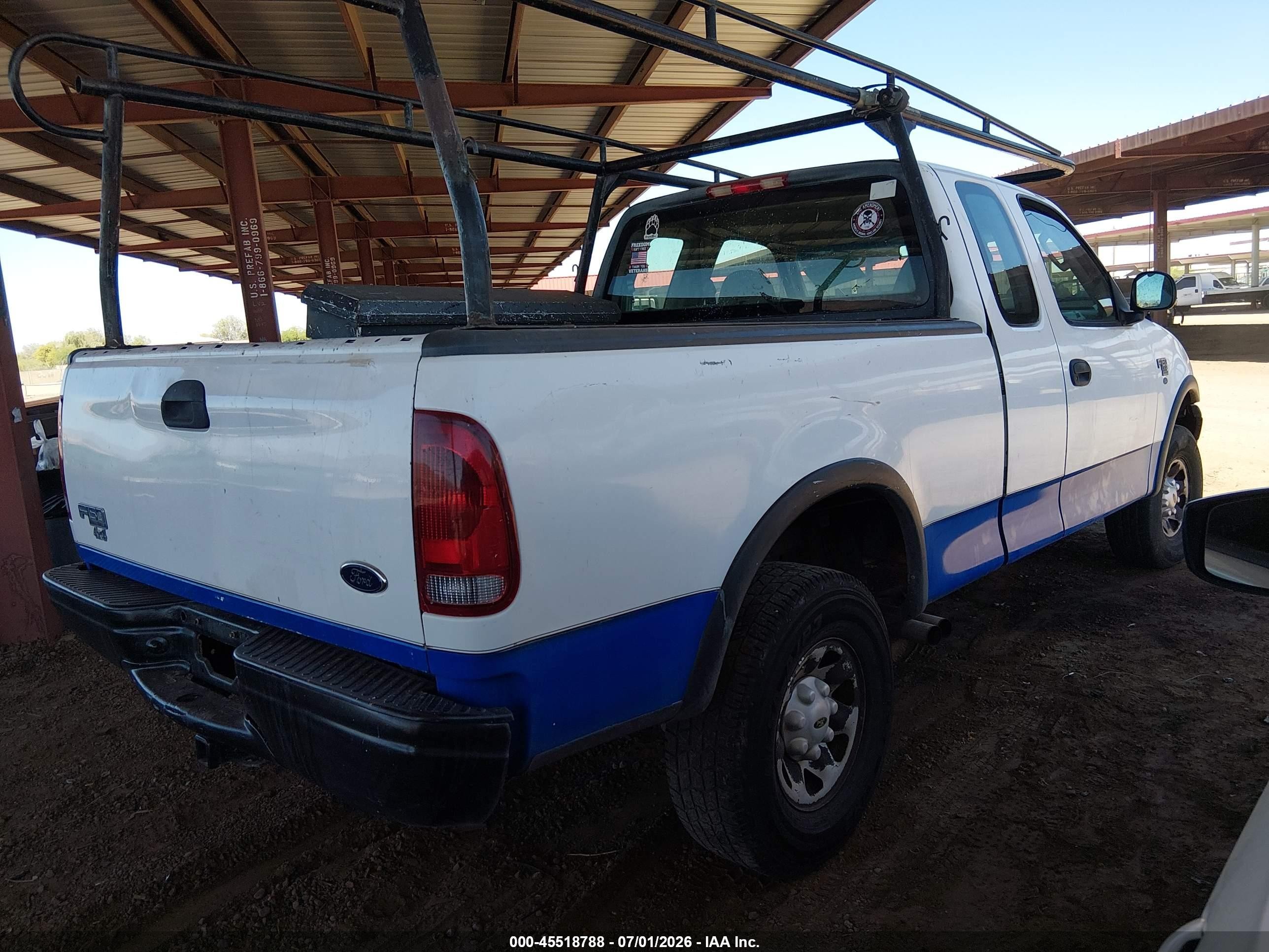 2002 Ford F-150 Lariat/xl/xlt White vin: 1FTPX18L02NB75143