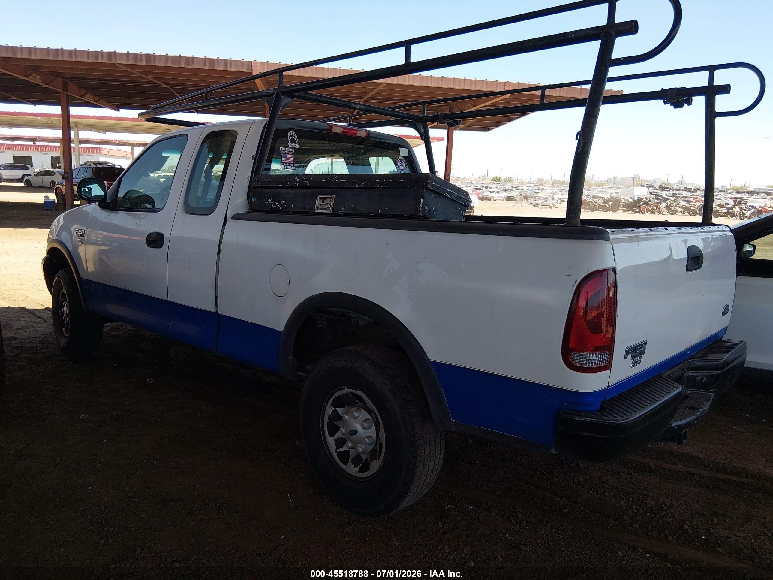 2002 Ford F-150 Lariat/xl/xlt White vin: 1FTPX18L02NB75143