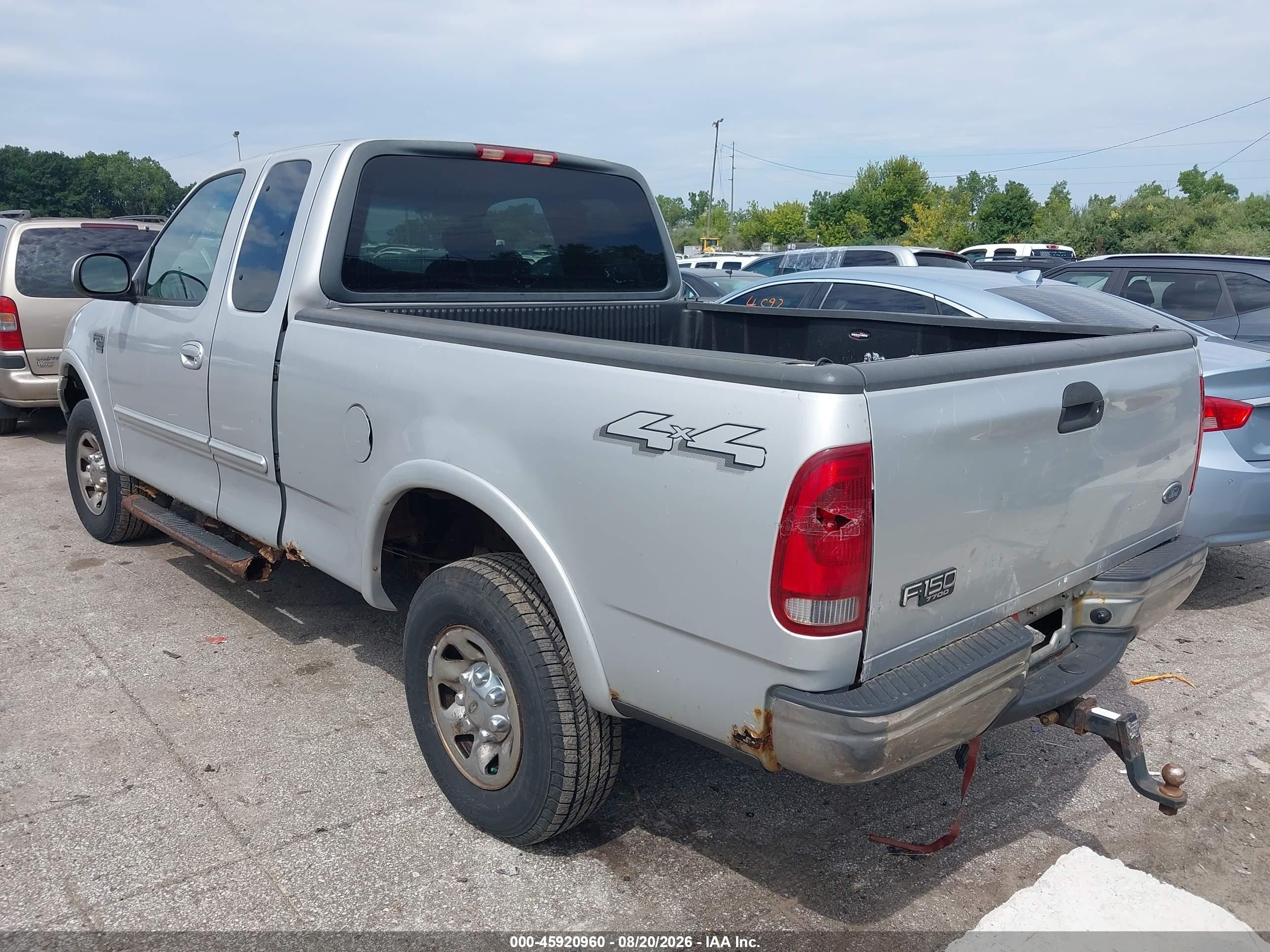 2001 Ford F-150 Lariat/xl/xlt Gray vin: 1FTPX18L11NA68567