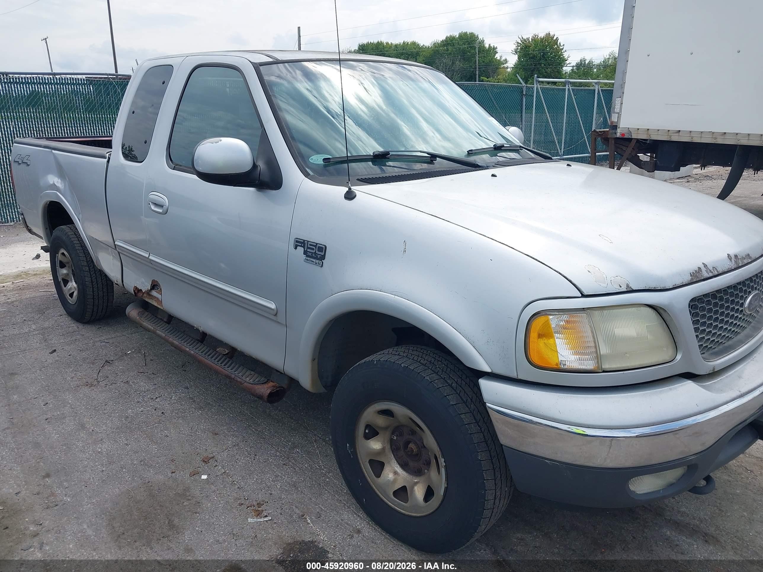 2001 Ford F-150 Lariat/xl/xlt Gray vin: 1FTPX18L11NA68567