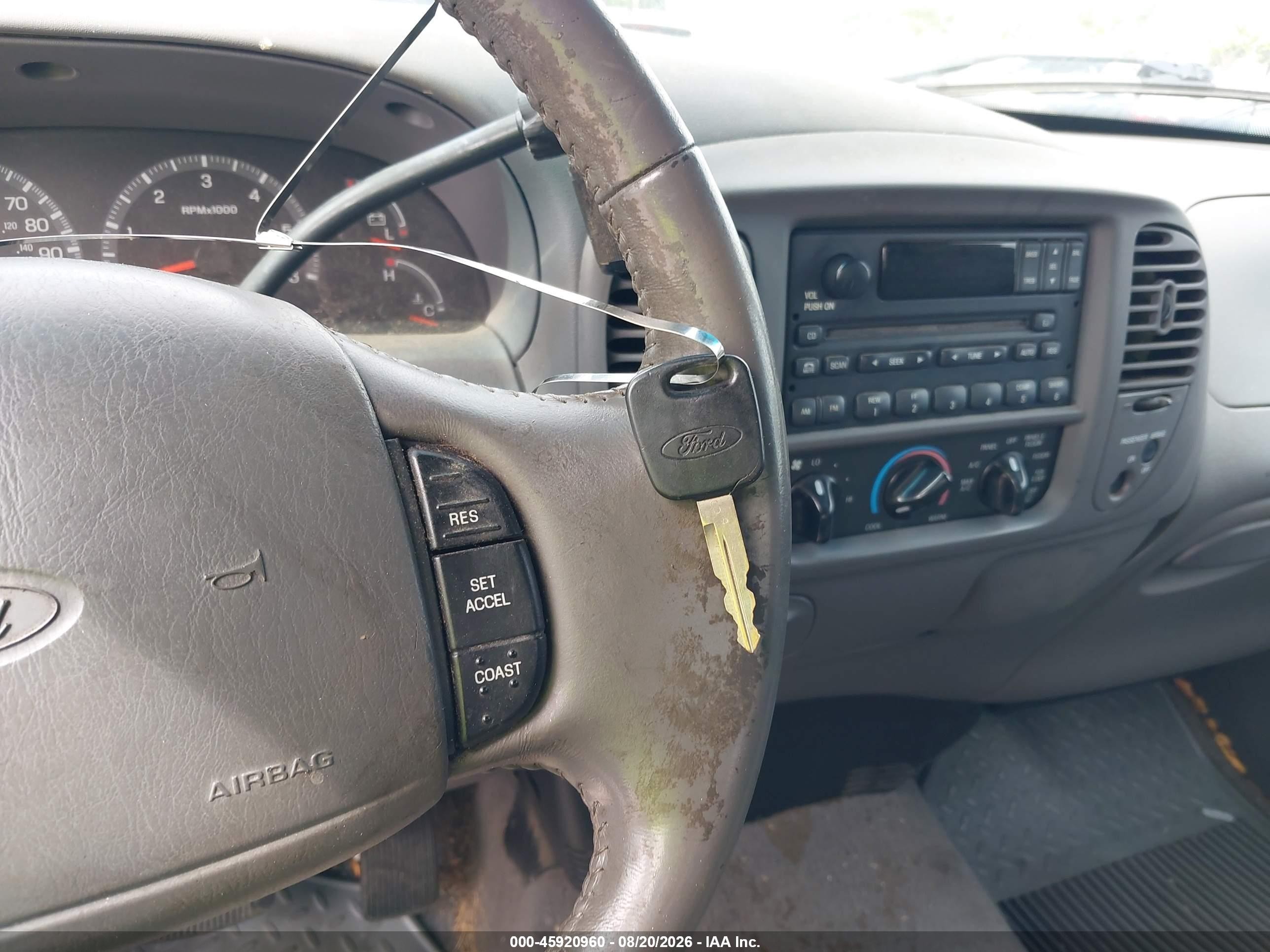 2001 Ford F-150 Lariat/xl/xlt Gray vin: 1FTPX18L11NA68567