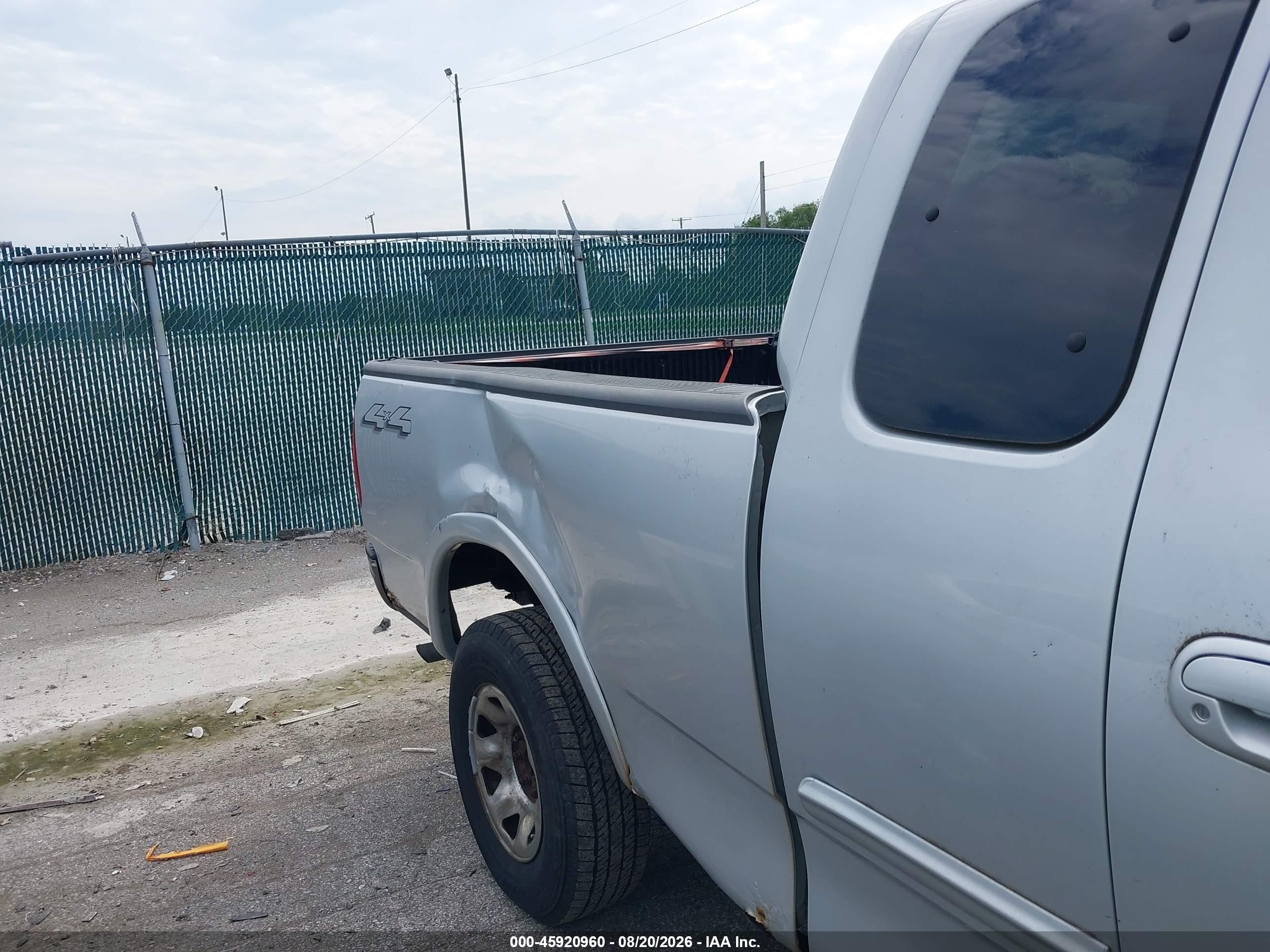 2001 Ford F-150 Lariat/xl/xlt Gray vin: 1FTPX18L11NA68567