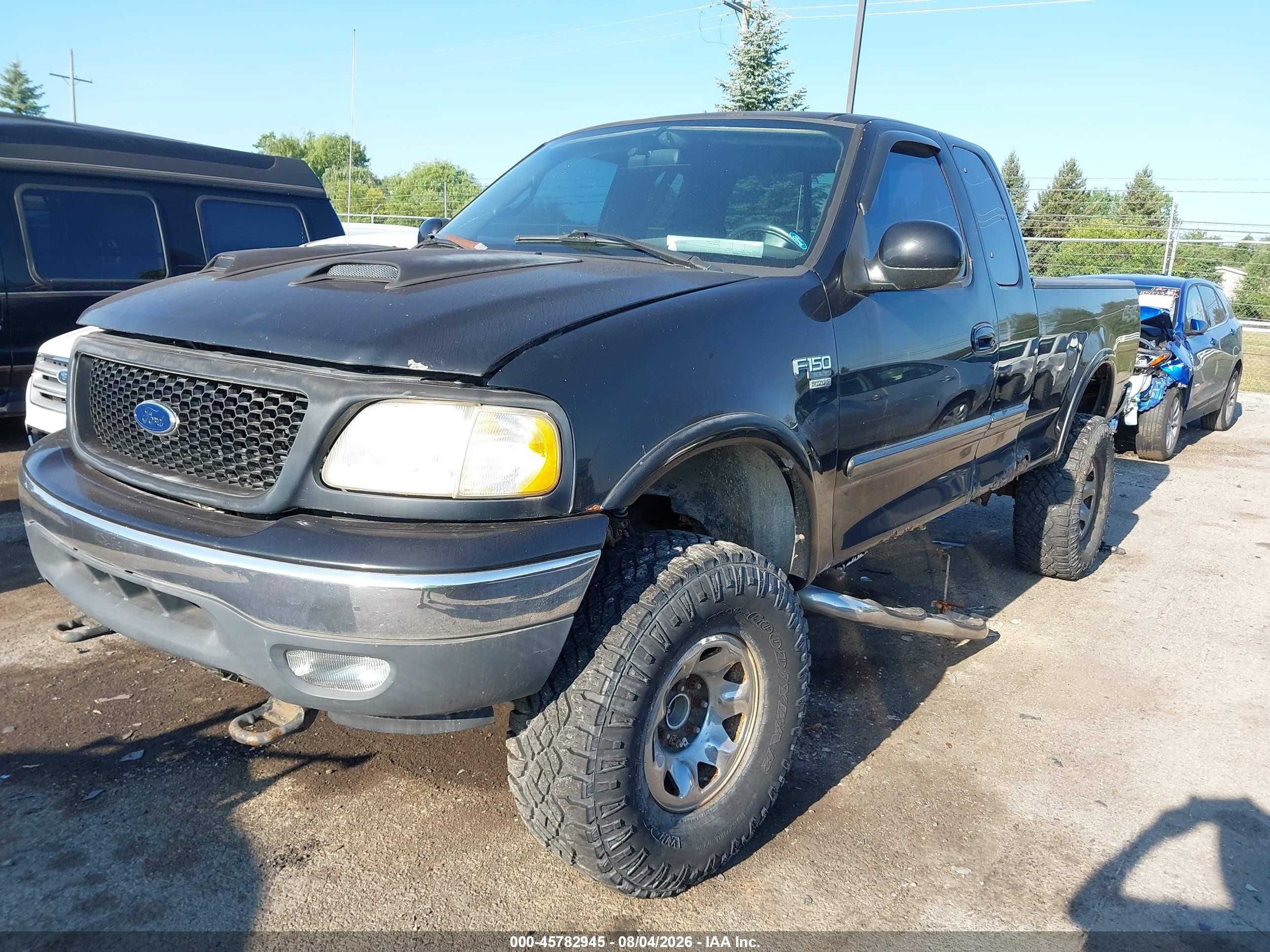 2000 Ford F-150 Lariat/work Series/xl/xlt Black vin: 1FTPX18L6YNB68867