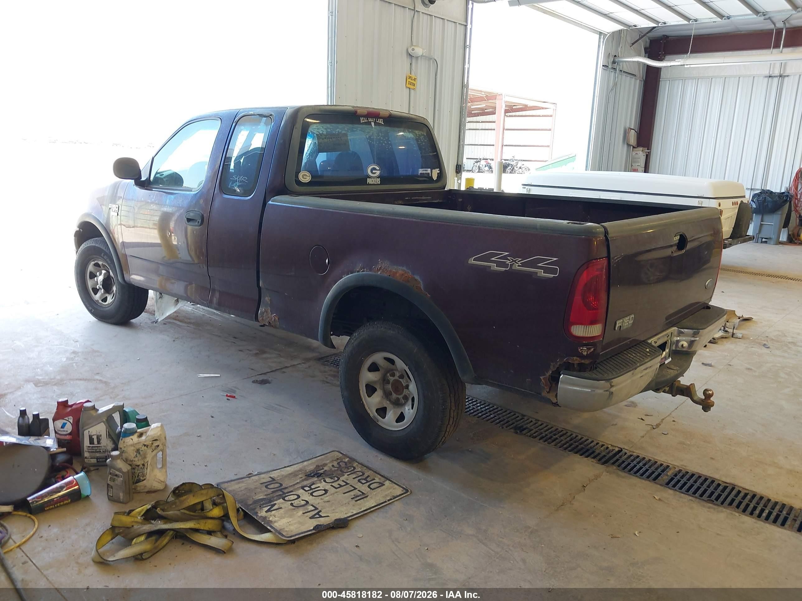 2000 Ford F-150 Lariat/work Series/xl/xlt Black vin: 1FTPX18L7YNB21427