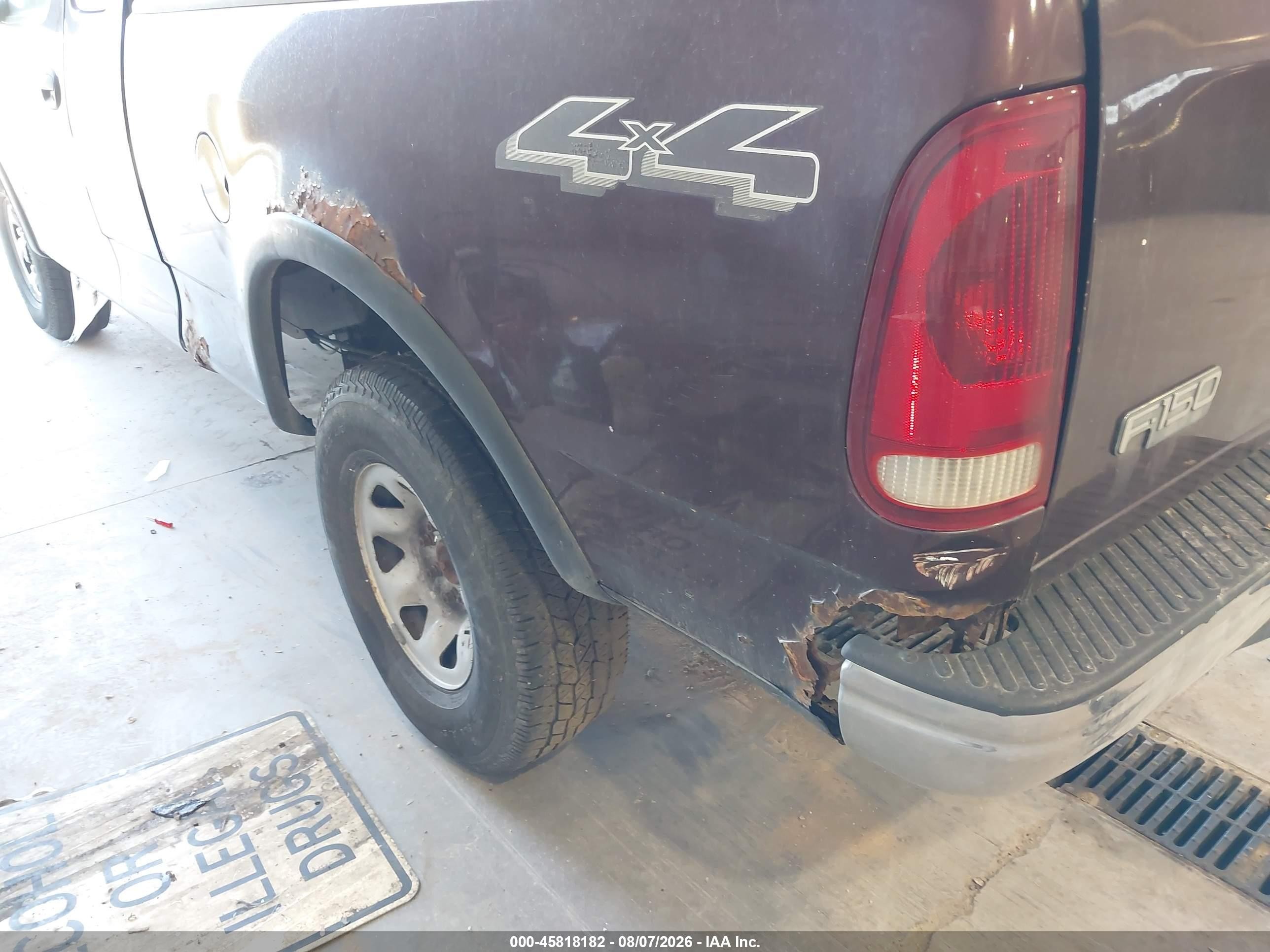 2000 Ford F-150 Lariat/work Series/xl/xlt Black vin: 1FTPX18L7YNB21427
