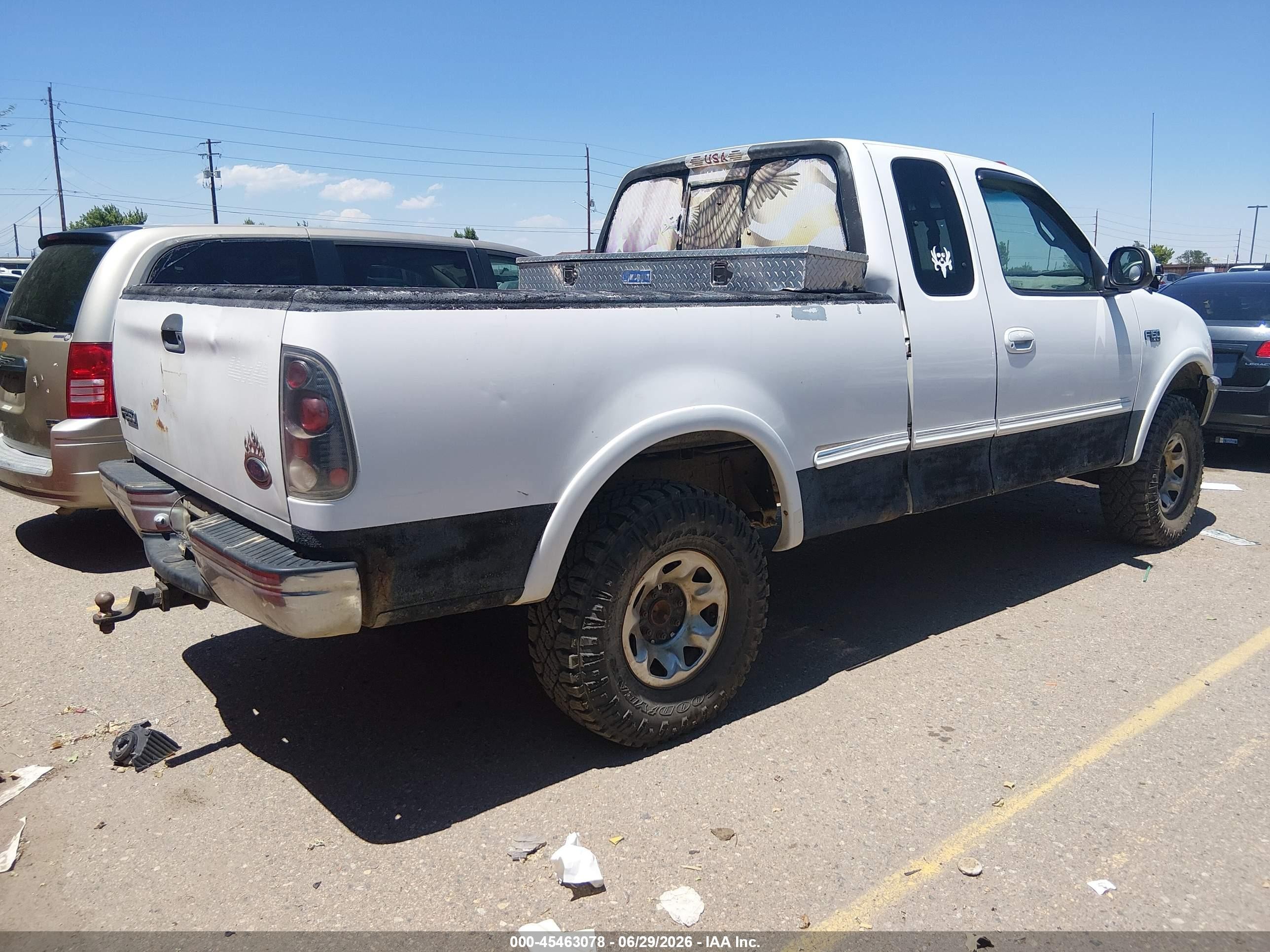 1998 Ford F-250 Lariat/standard/xl/xlt White vin: 1FTPX28L0WKC38867