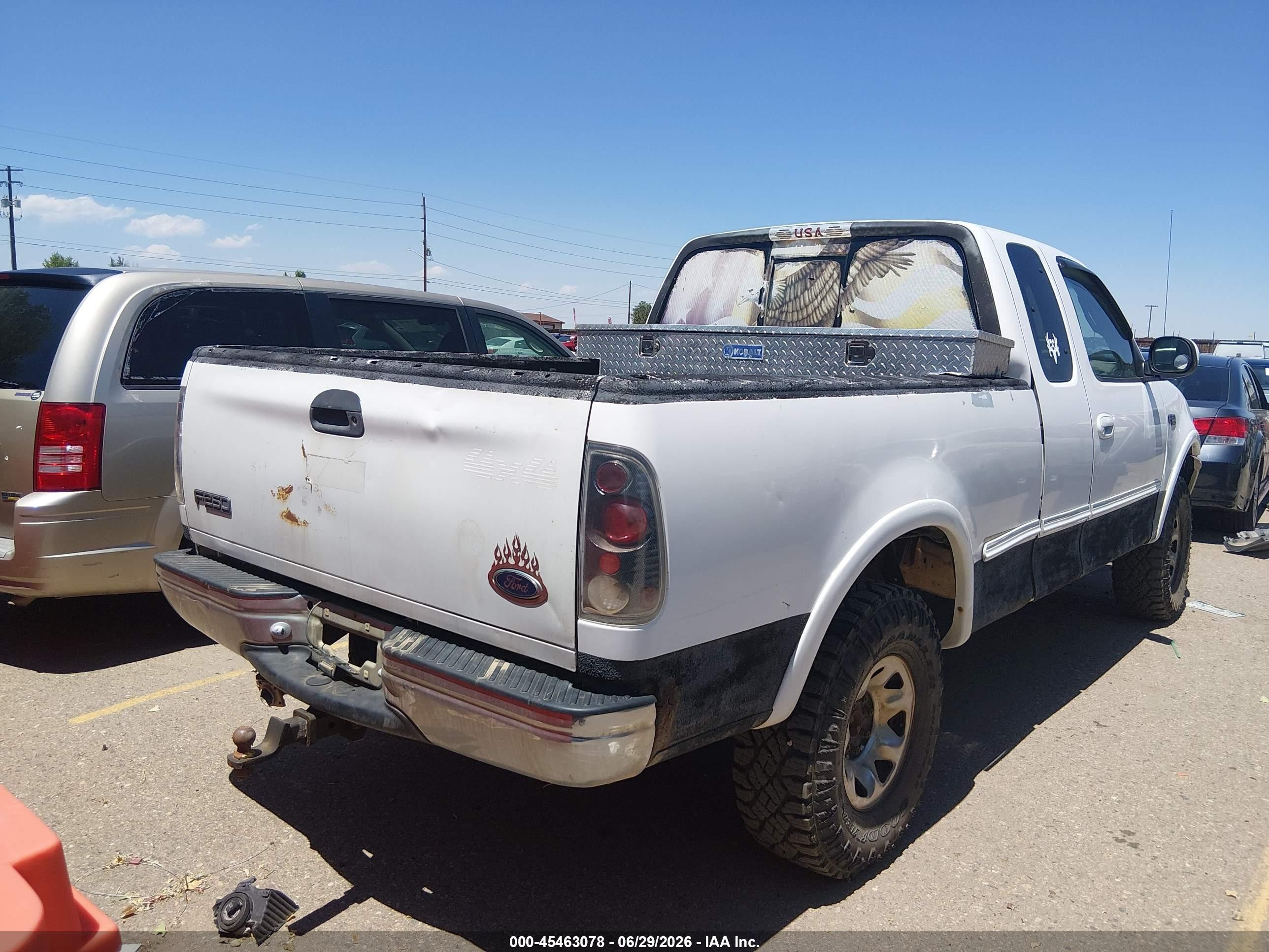 1998 Ford F-250 Lariat/standard/xl/xlt White vin: 1FTPX28L0WKC38867