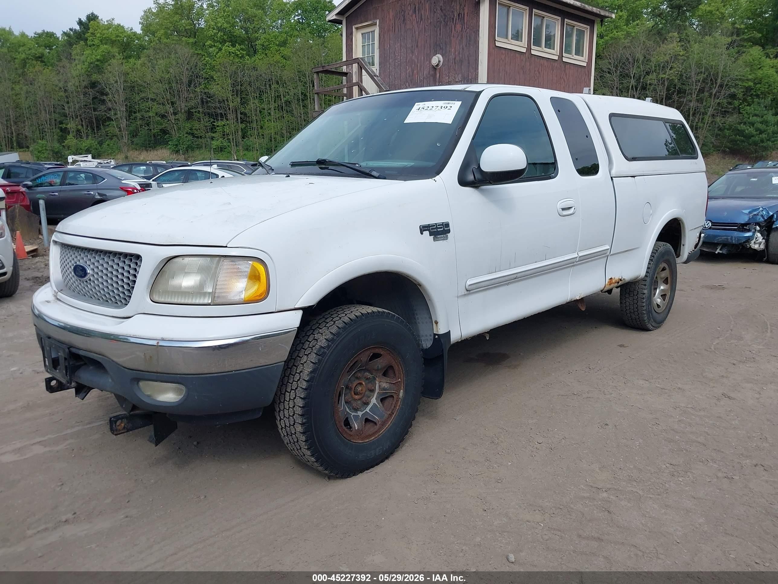 1999 Ford F-250 Lariat/work Series/xl/xlt White vin: 1FTPX28L4XNA82011