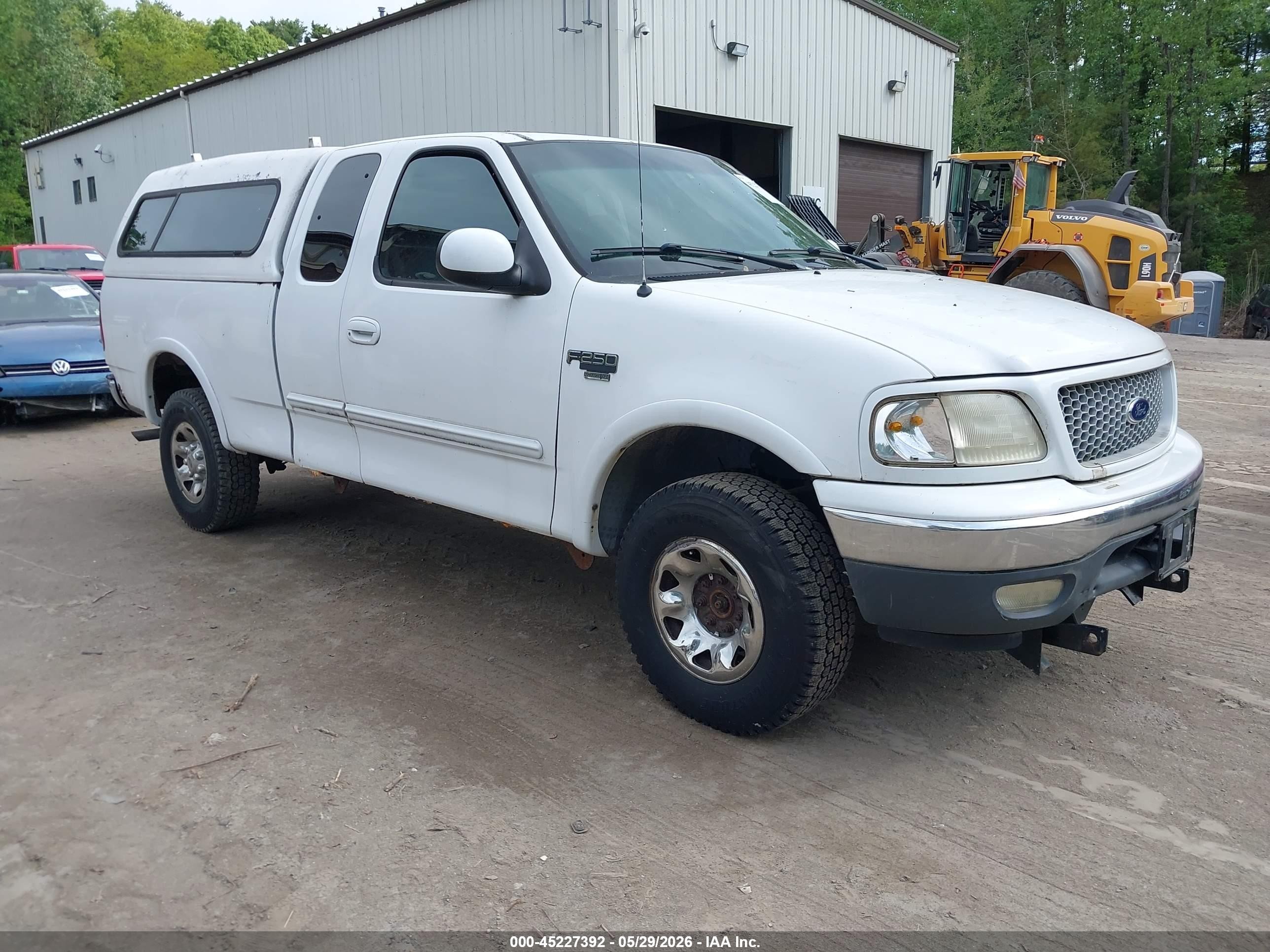 1999 Ford F-250 Lariat/work Series/xl/xlt White vin: 1FTPX28L4XNA82011