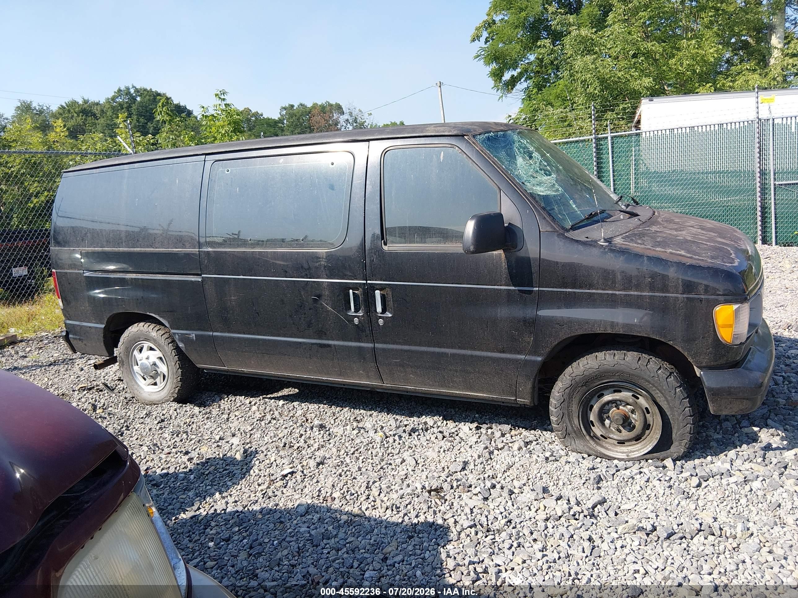 2002 Ford E-150 Commercial/recreational Черный vin: 1FTRE14262HA44292