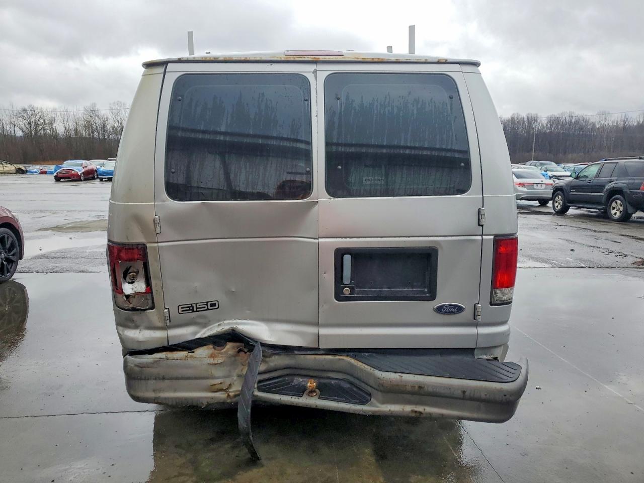 1999 Ford Econoline E150 Van Gray vin: 1FTRE1427XHB33666