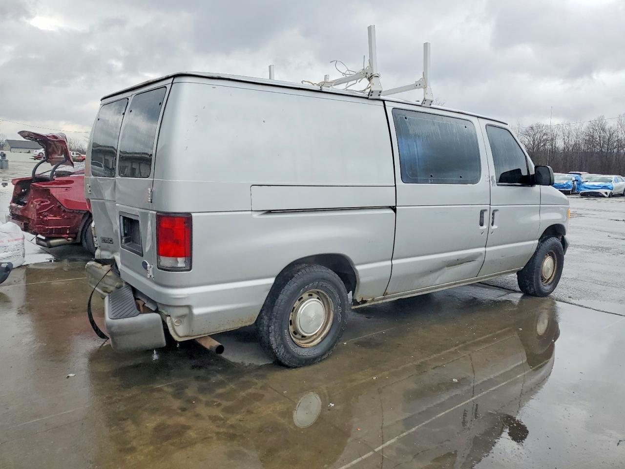 1999 Ford Econoline E150 Van Gray vin: 1FTRE1427XHB33666
