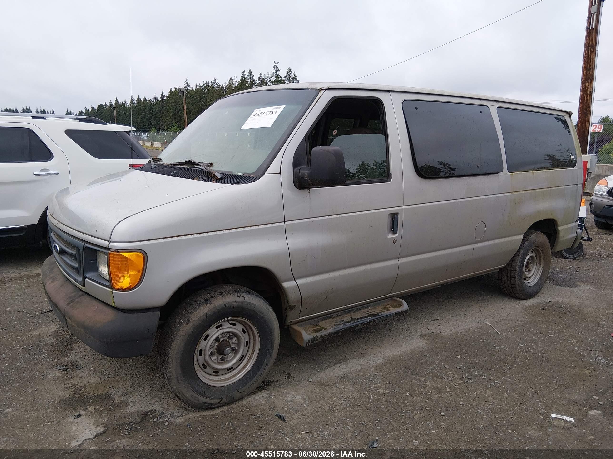 2003 Ford E-150 Commercial Gray vin: 1FTRE14293HB17334