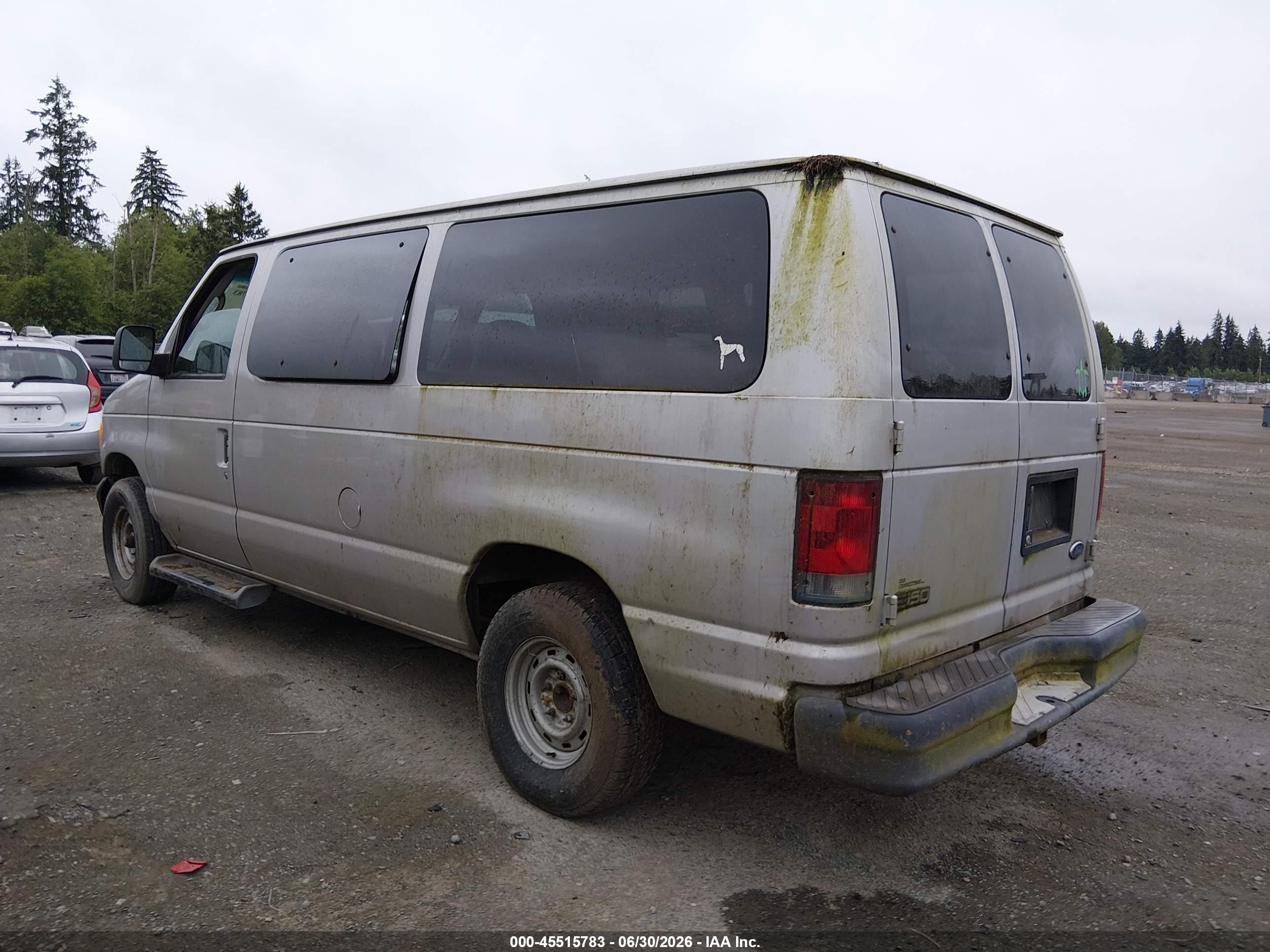 2003 Ford E-150 Commercial Gray vin: 1FTRE14293HB17334