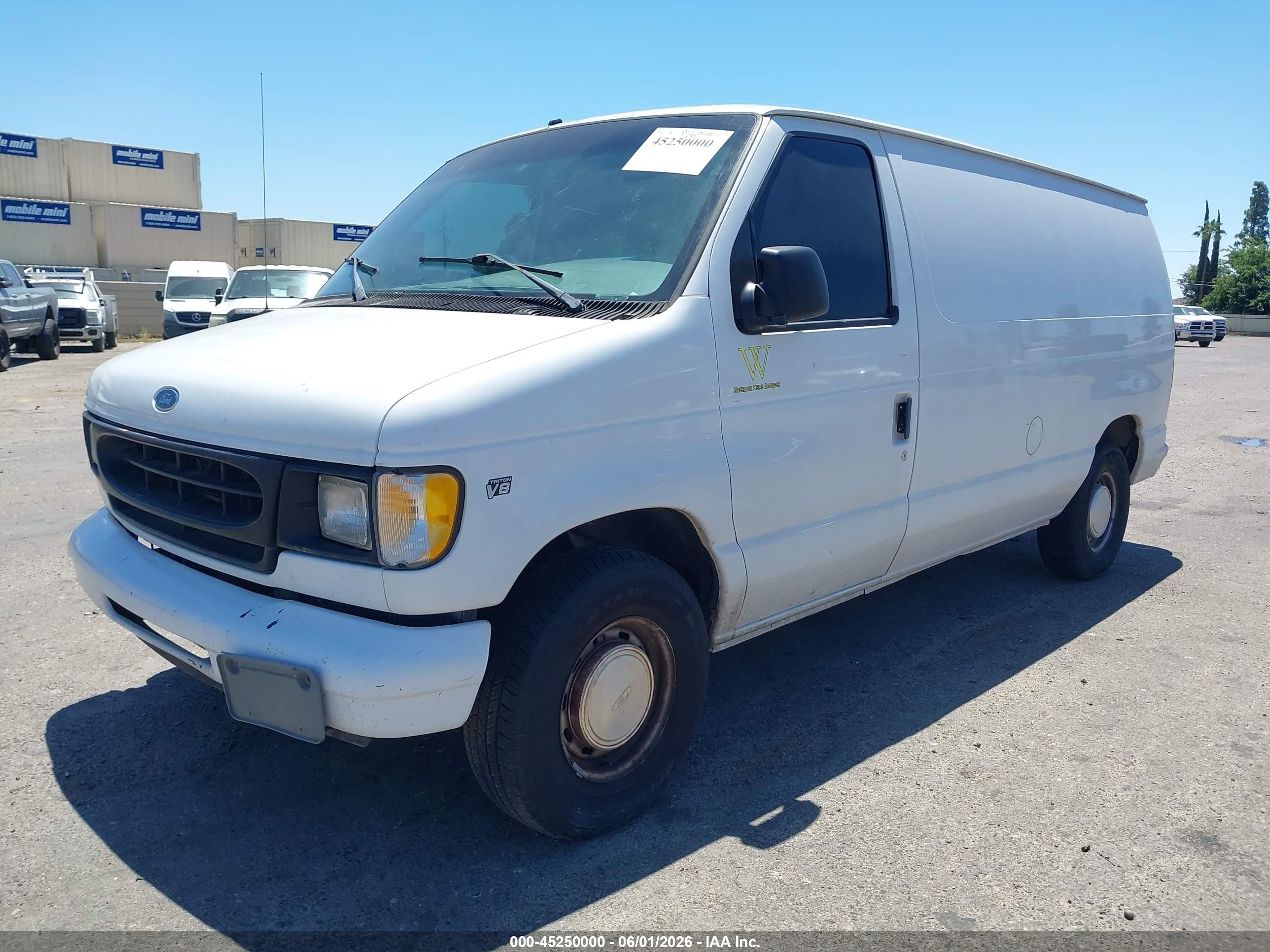 1998 Ford Econoline Commercial/recreational White vin: 1FTRE1466WHA49713