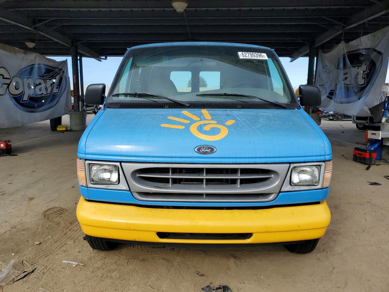 2000 Ford Econoline E150 Van Синий vin: 1FTRE14L9YHA99496