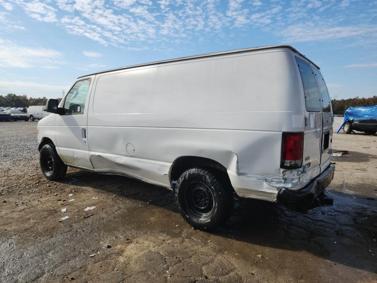 2003 Ford Econoline E150 Van White vin: 1FTRE14W03HA91032
