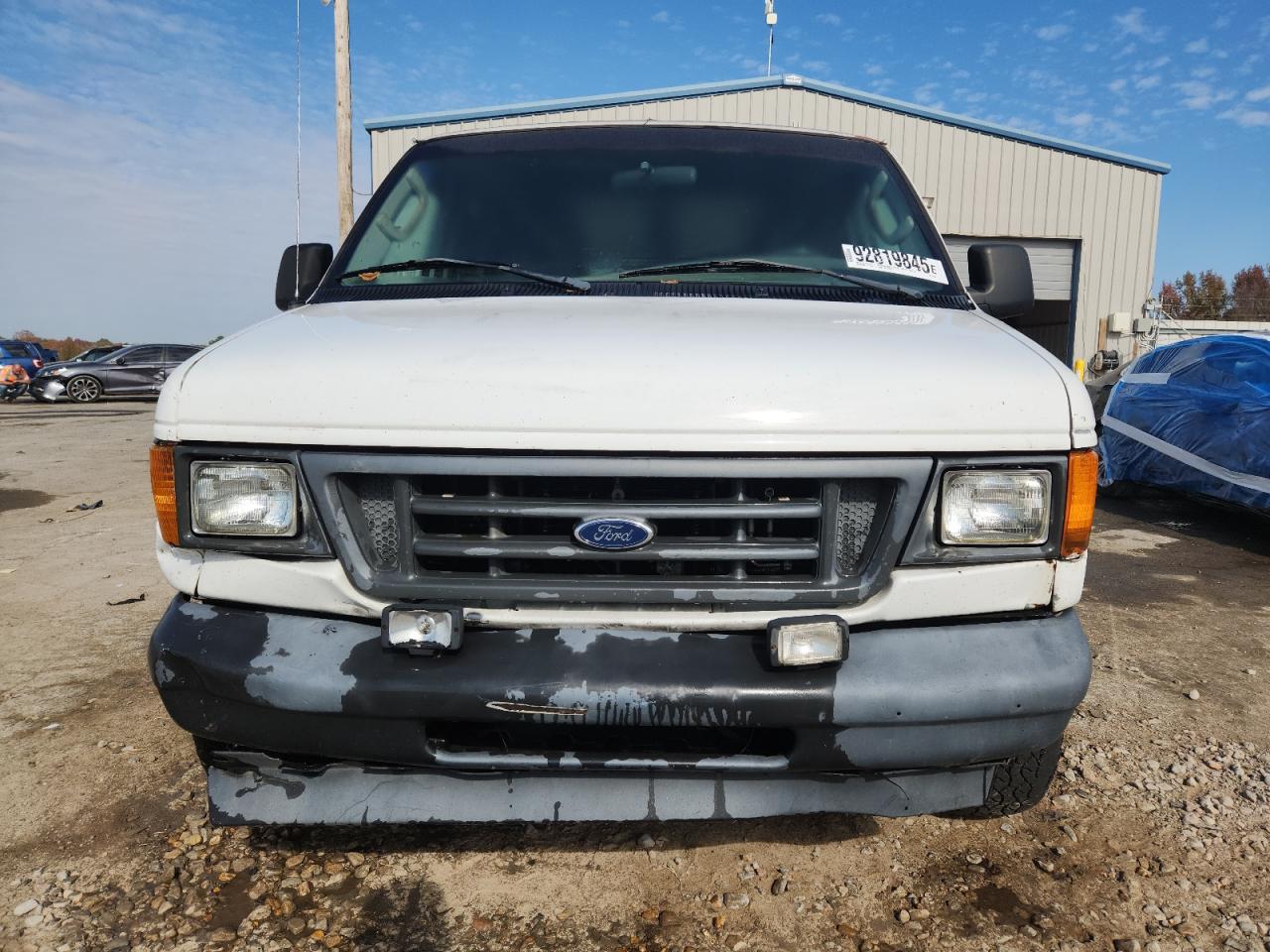 2003 Ford Econoline E150 Van White vin: 1FTRE14W03HA91032
