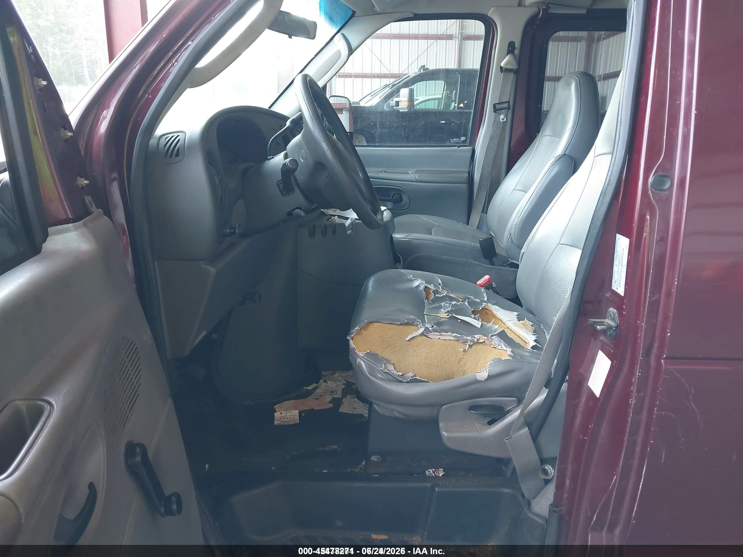 2004 Ford E-150 Commercial/recreational Maroon vin: 1FTRE14W04HB18831